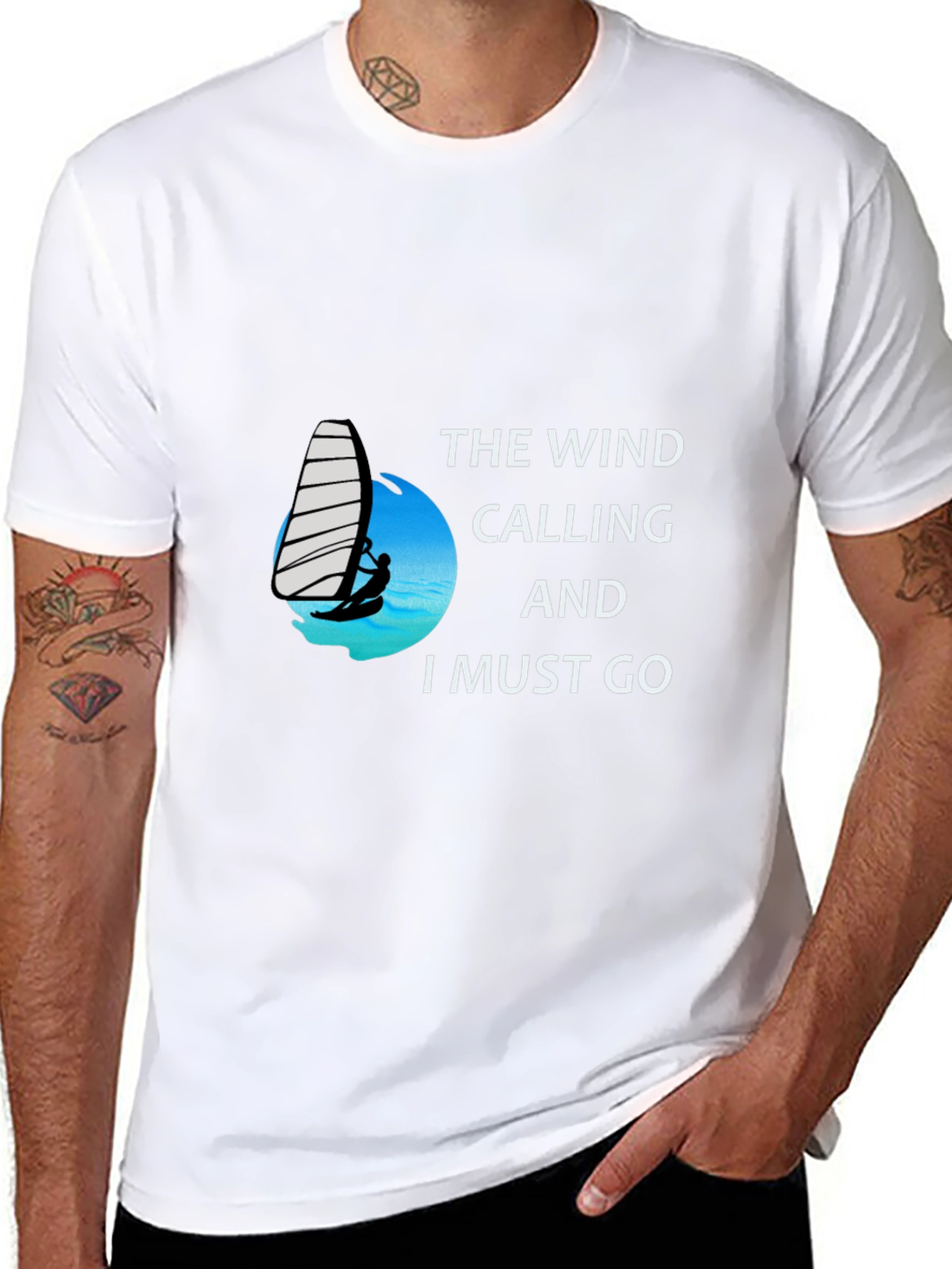 The Wind Calling T-Shirt - Windsurfing Adventure Tee