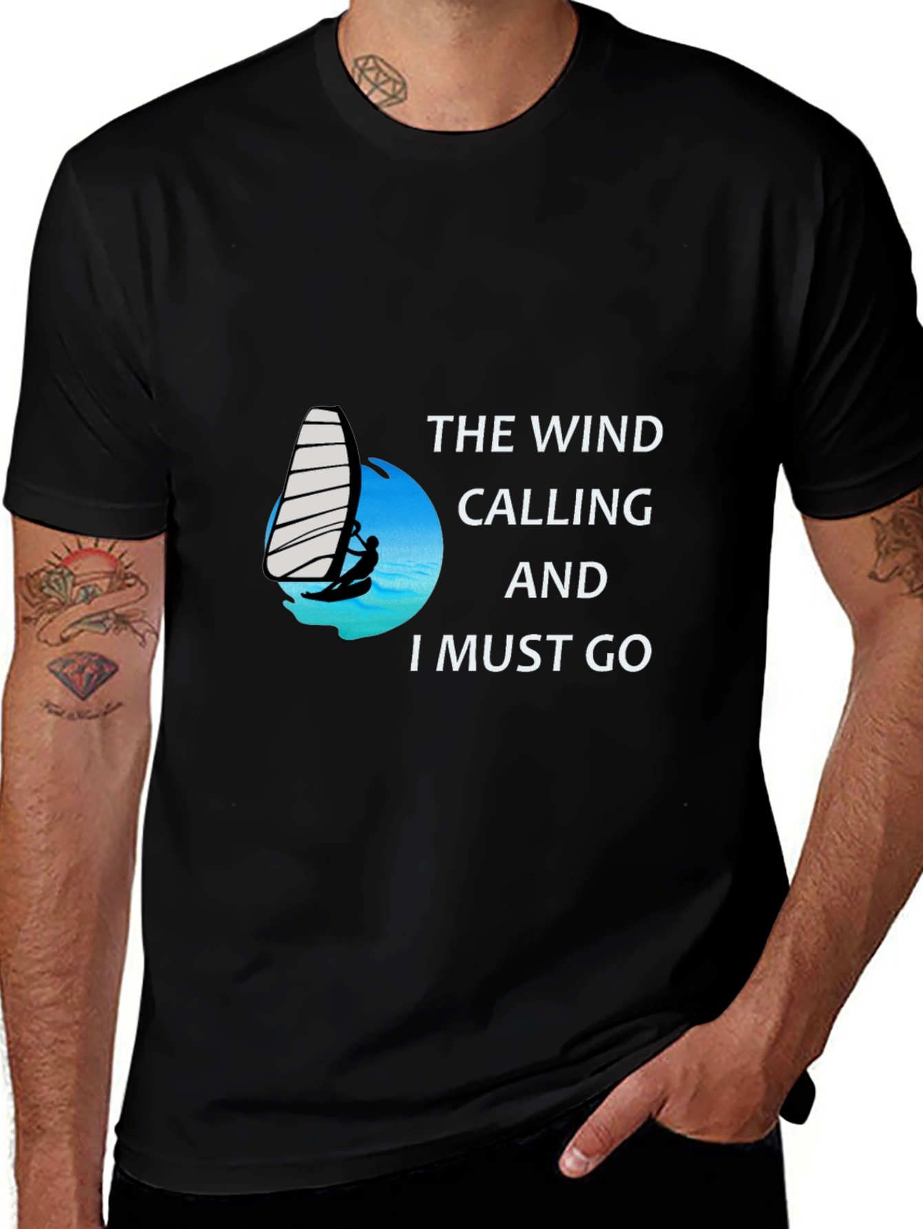 The Wind Calling T-Shirt - Windsurfing Adventure Tee