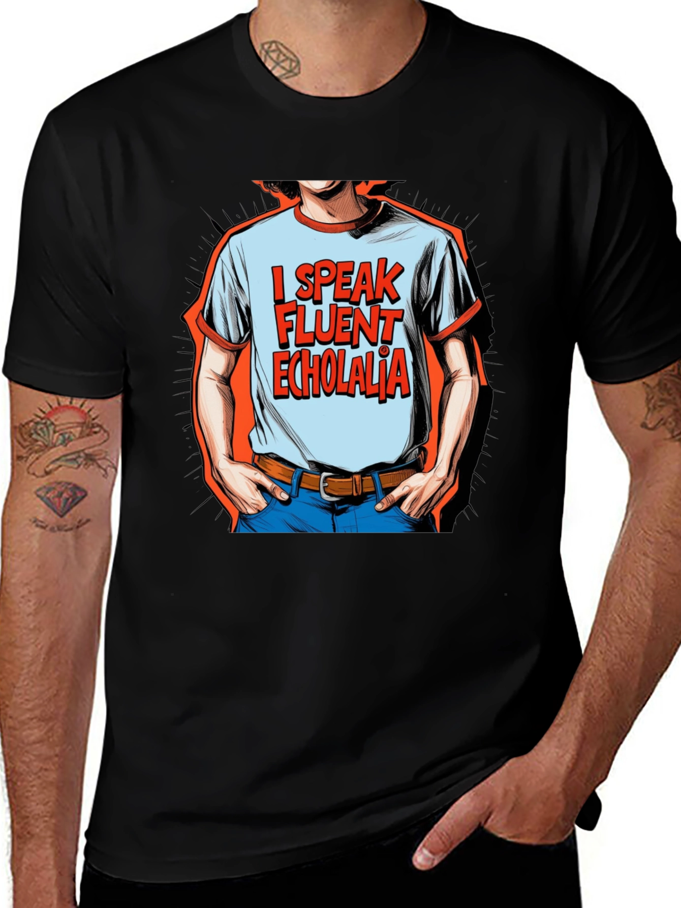 I Speak Fluent Echolalia Graphic Tee