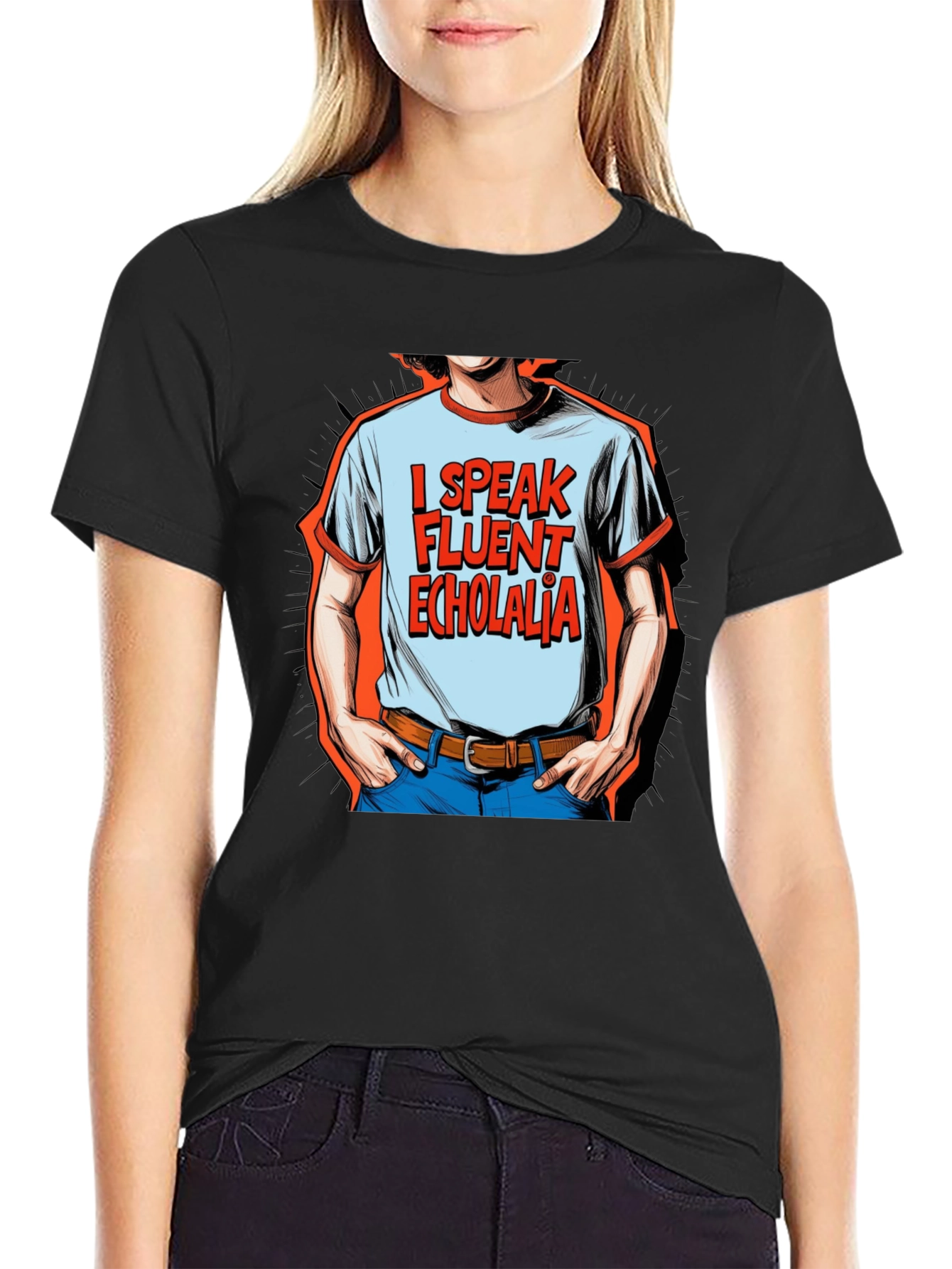 I Speak Fluent Echolalia Graphic Tee