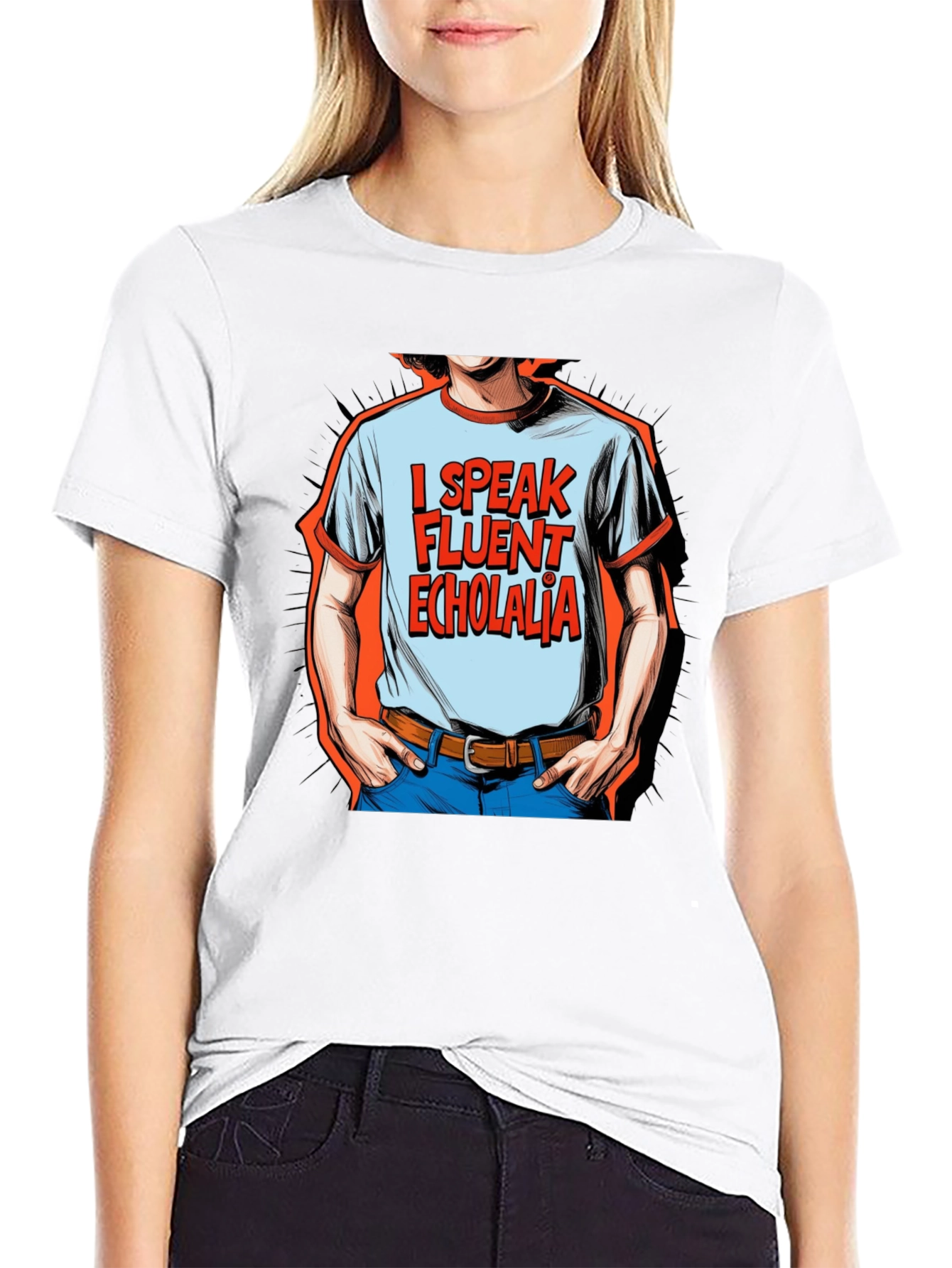 I Speak Fluent Echolalia Graphic Tee