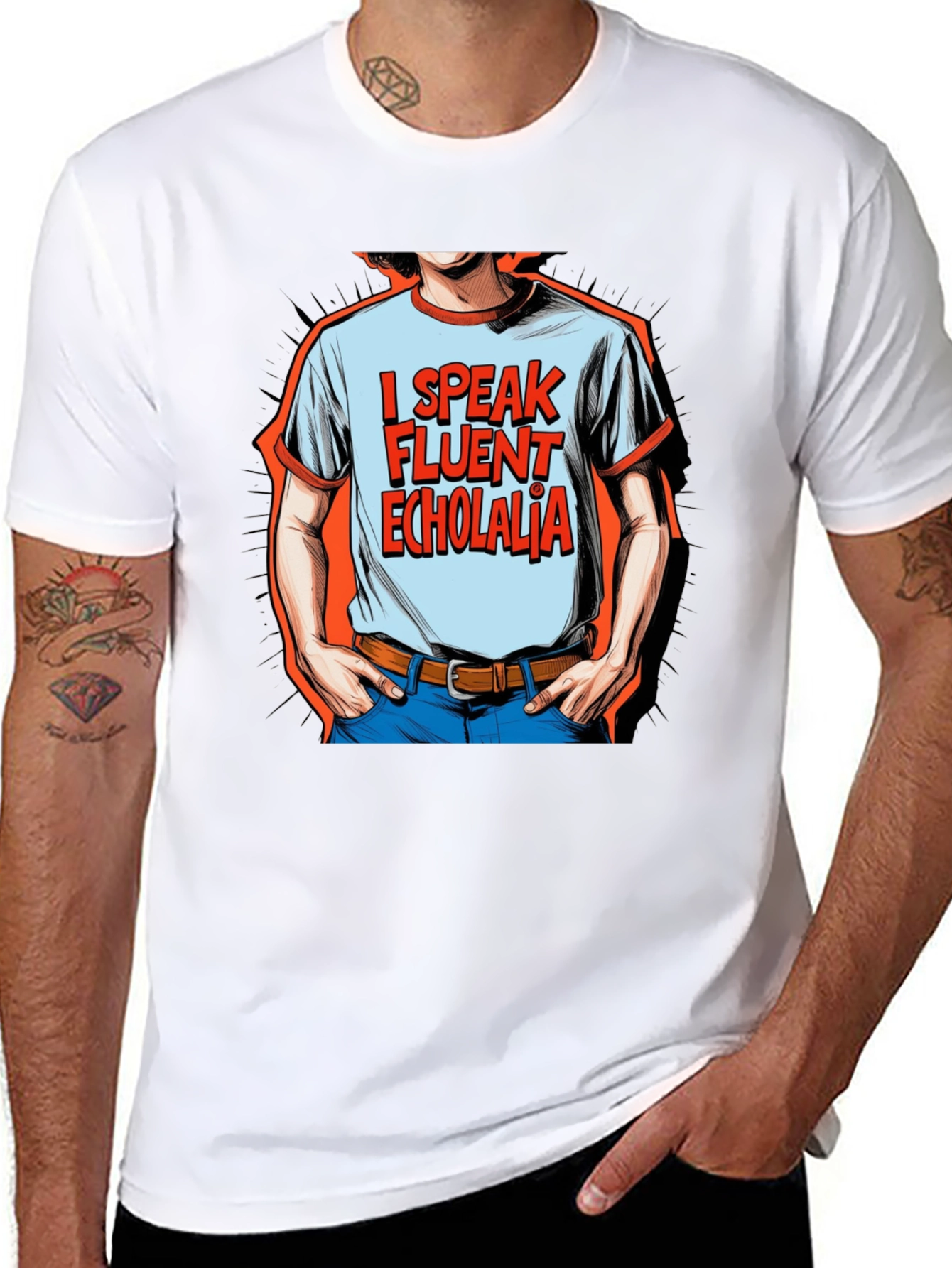 I Speak Fluent Echolalia Graphic Tee