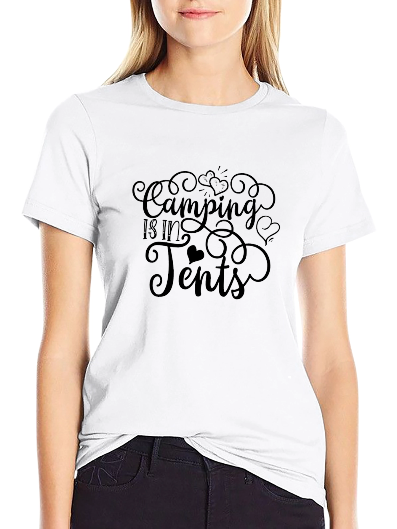 Camping Is In Tents Graphic T-Shirt
