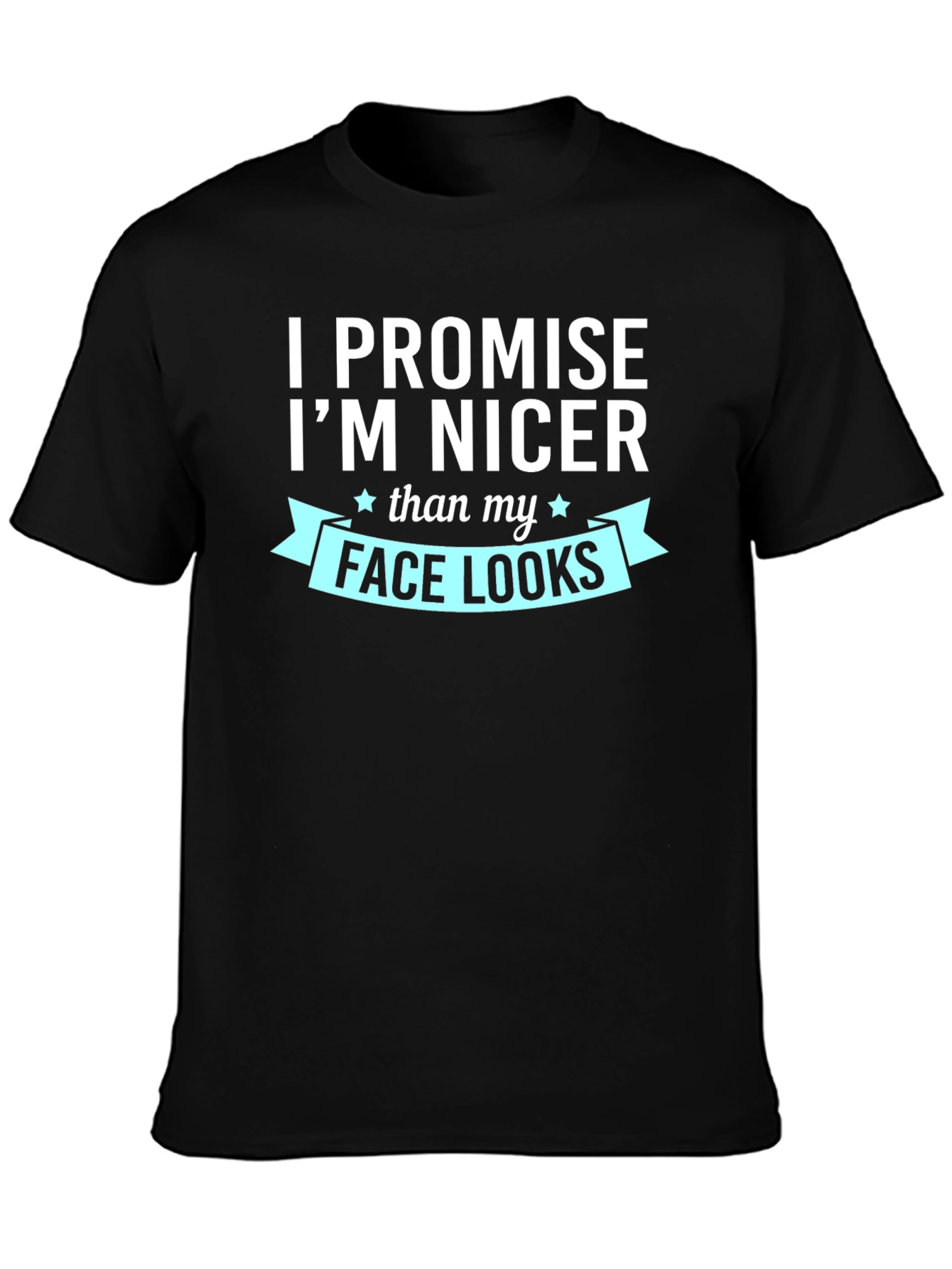 Funny I Promise Im Nicer Graphic Tee