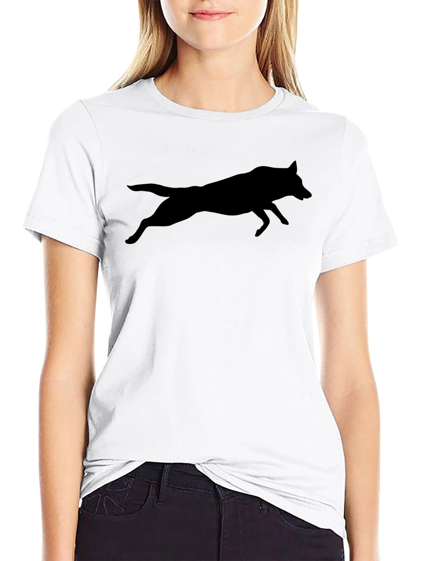 Black Wolf Graphic Tee - Unisex Crew Neck