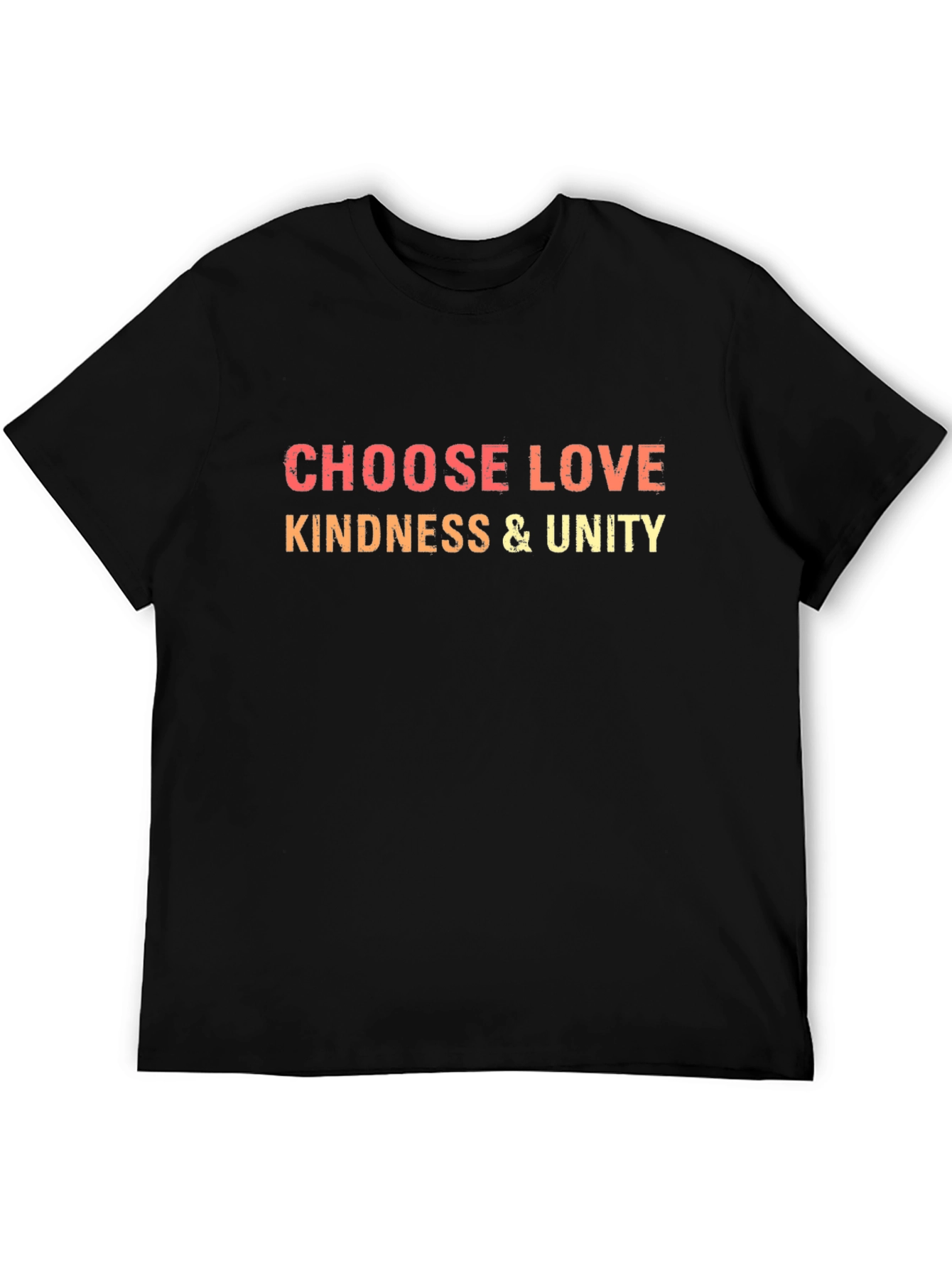 Choose Love Kindness & Unity Black T-Shirt