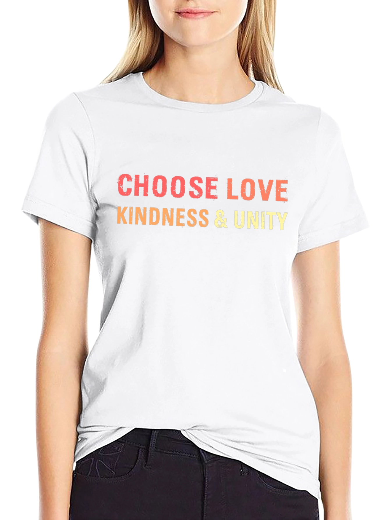 Choose Love Kindness & Unity Black T-Shirt