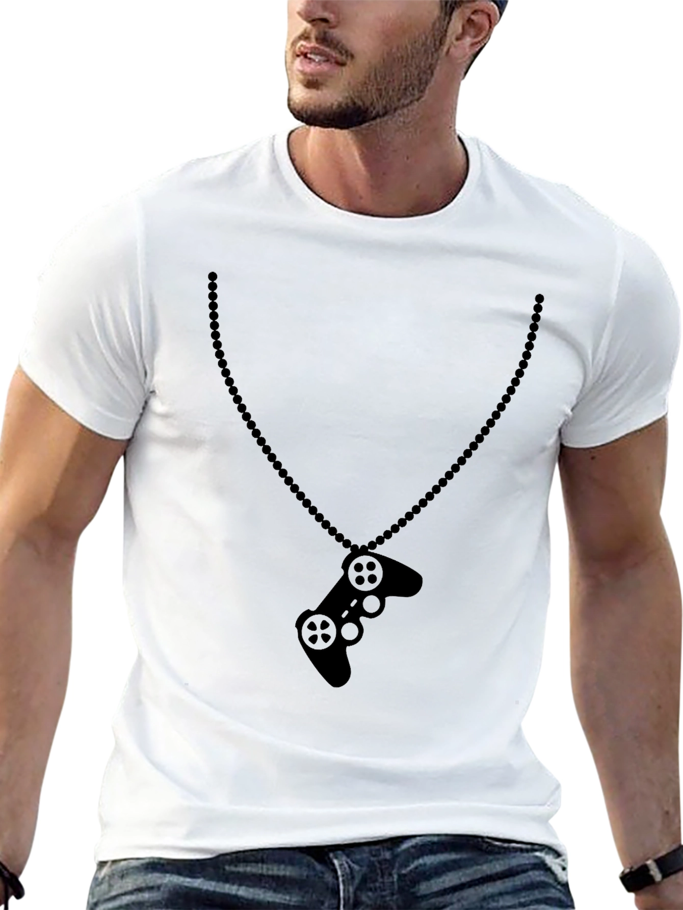 Gamer Controller Pendant Black T-Shirt