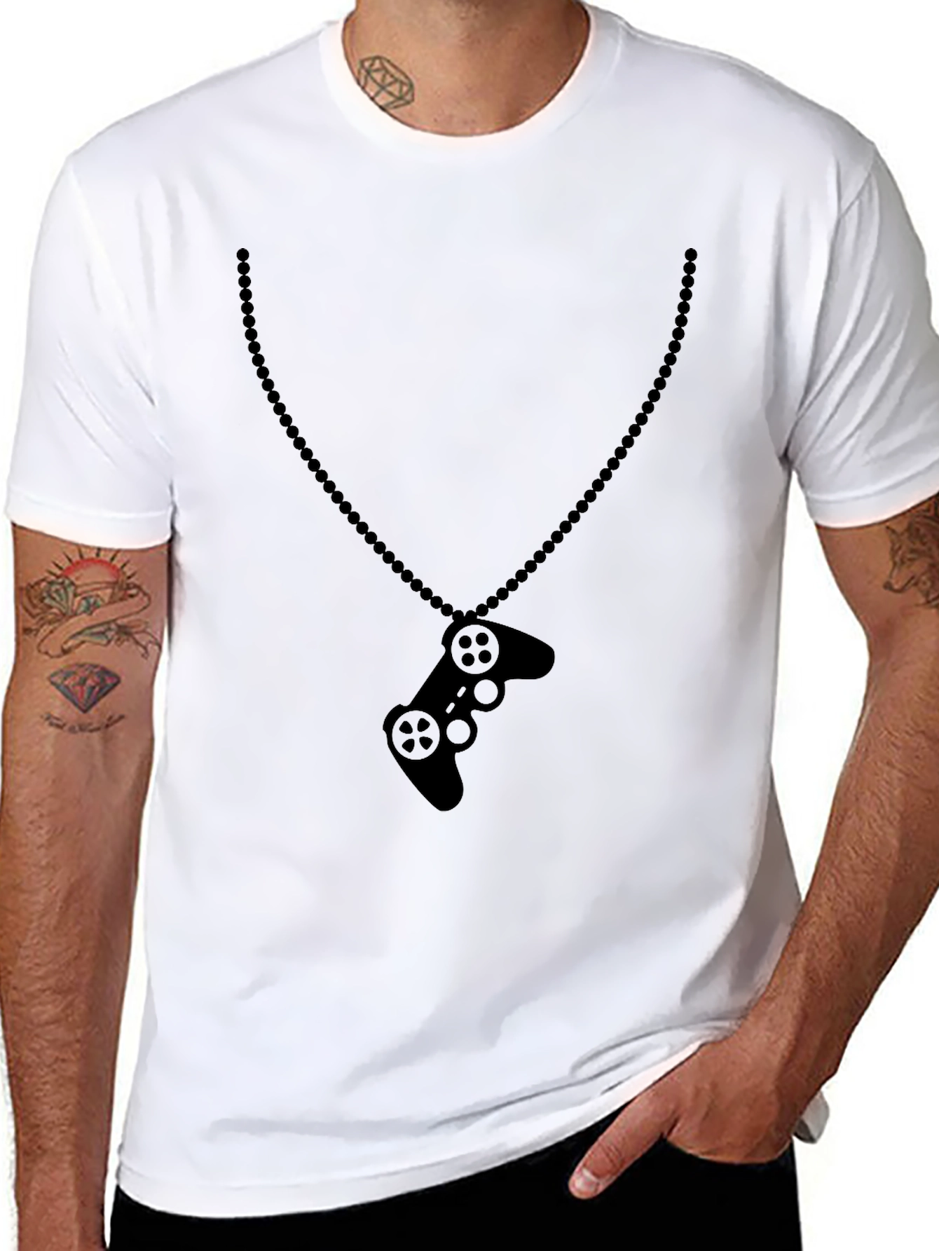 Gamer Controller Pendant Black T-Shirt