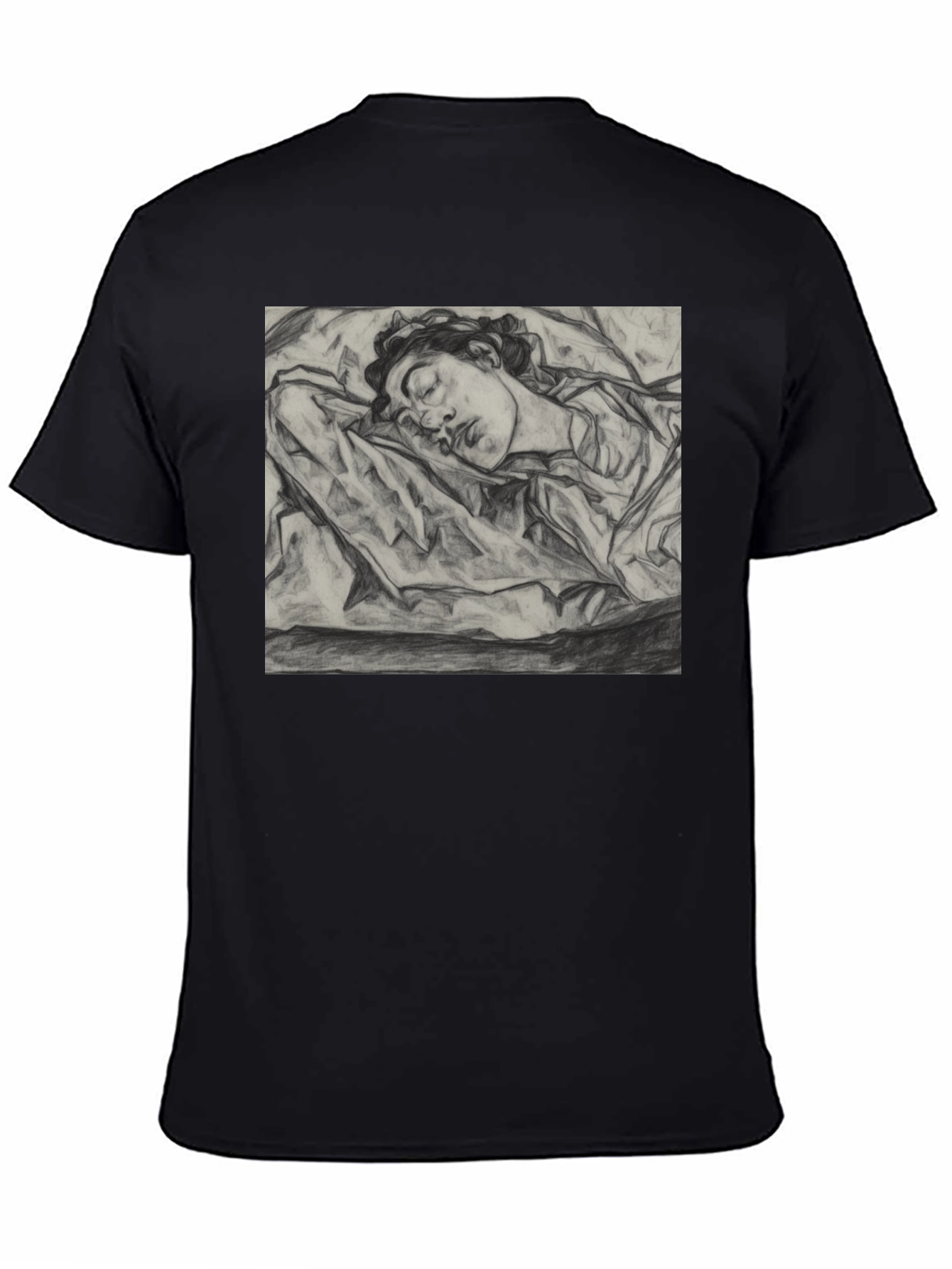 Sleeping Woman Sketch Tee - Artistic Comfort