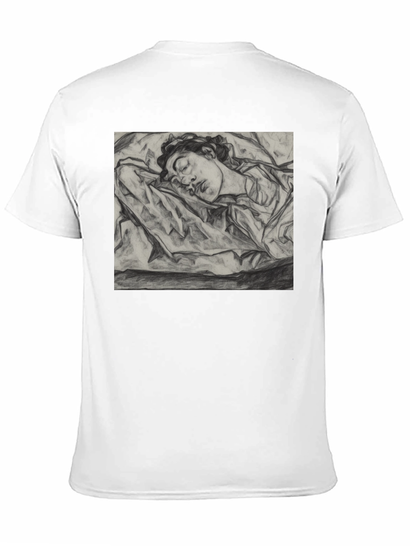 Sleeping Woman Sketch Tee - Artistic Comfort
