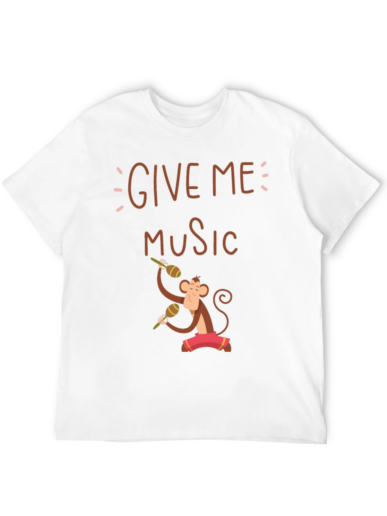 Give Me Music Monkey Graphic Tee - Black
