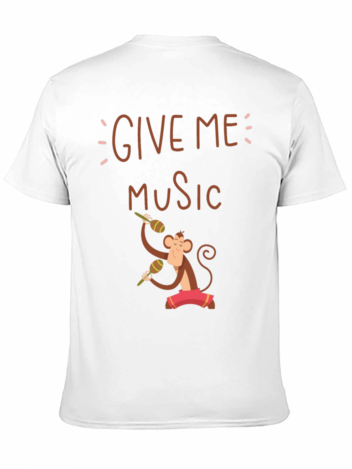 Give Me Music Monkey Graphic Tee - Black