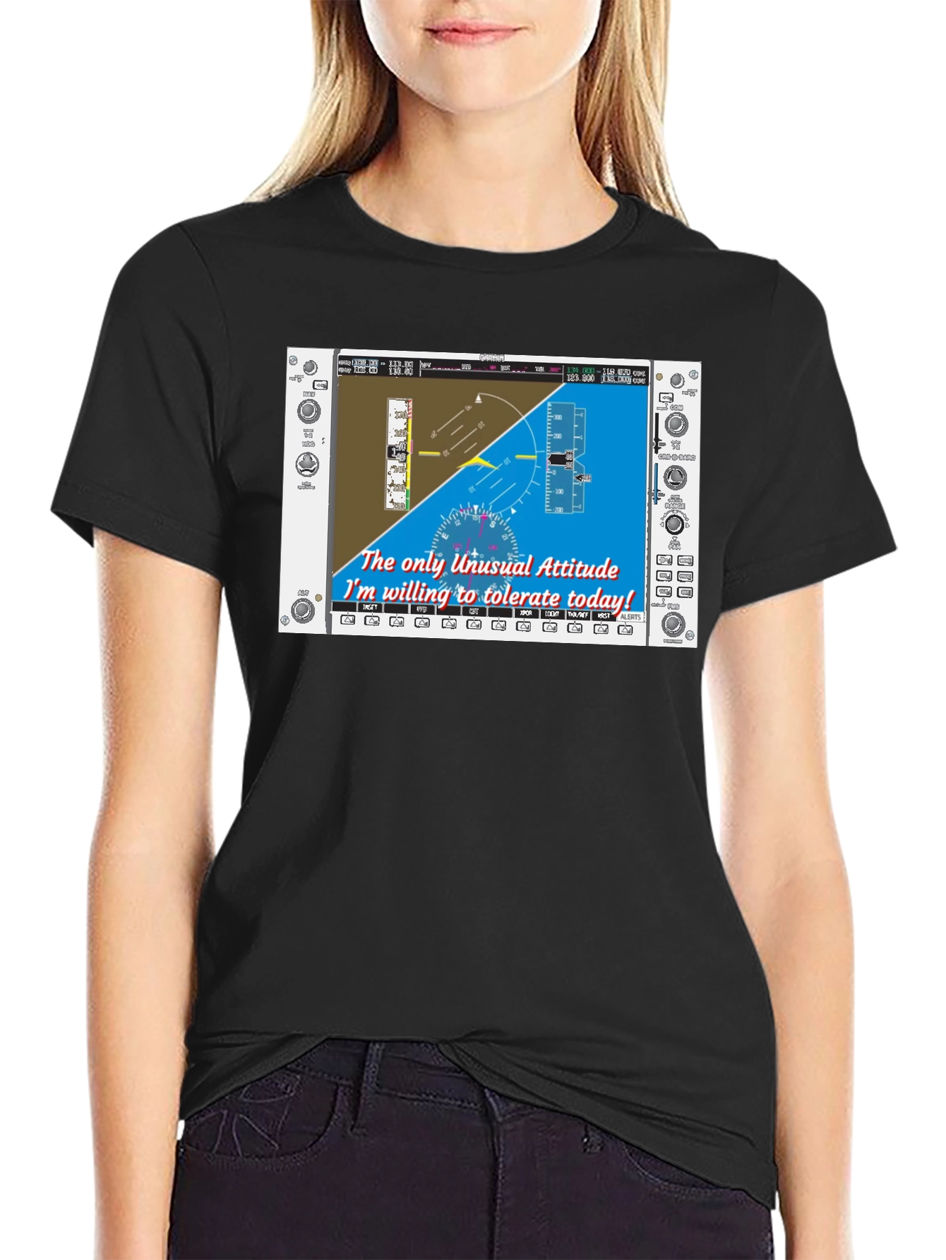 Pilot Humor T-Shirt - Unusual Attitude