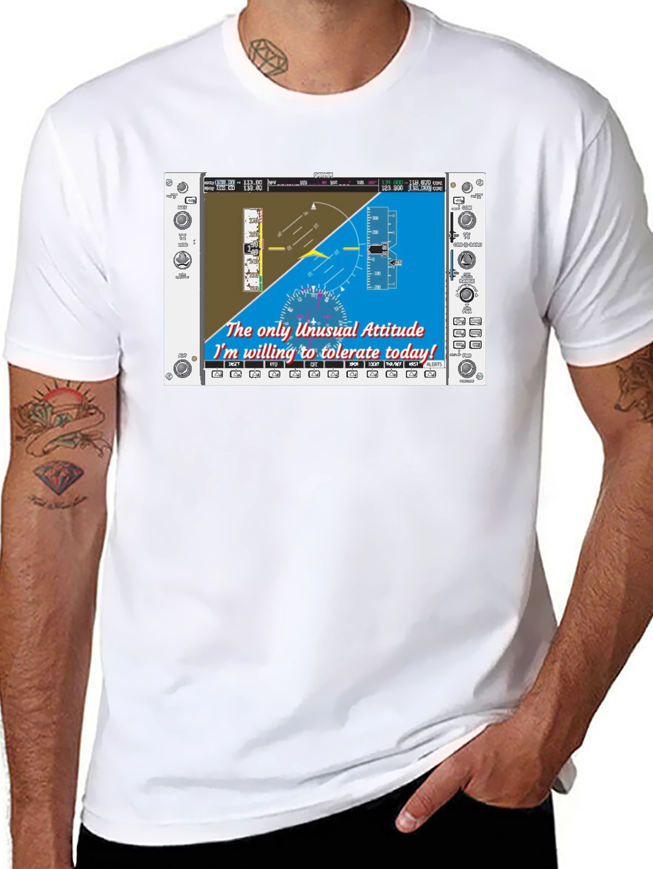Pilot Humor T-Shirt - Unusual Attitude