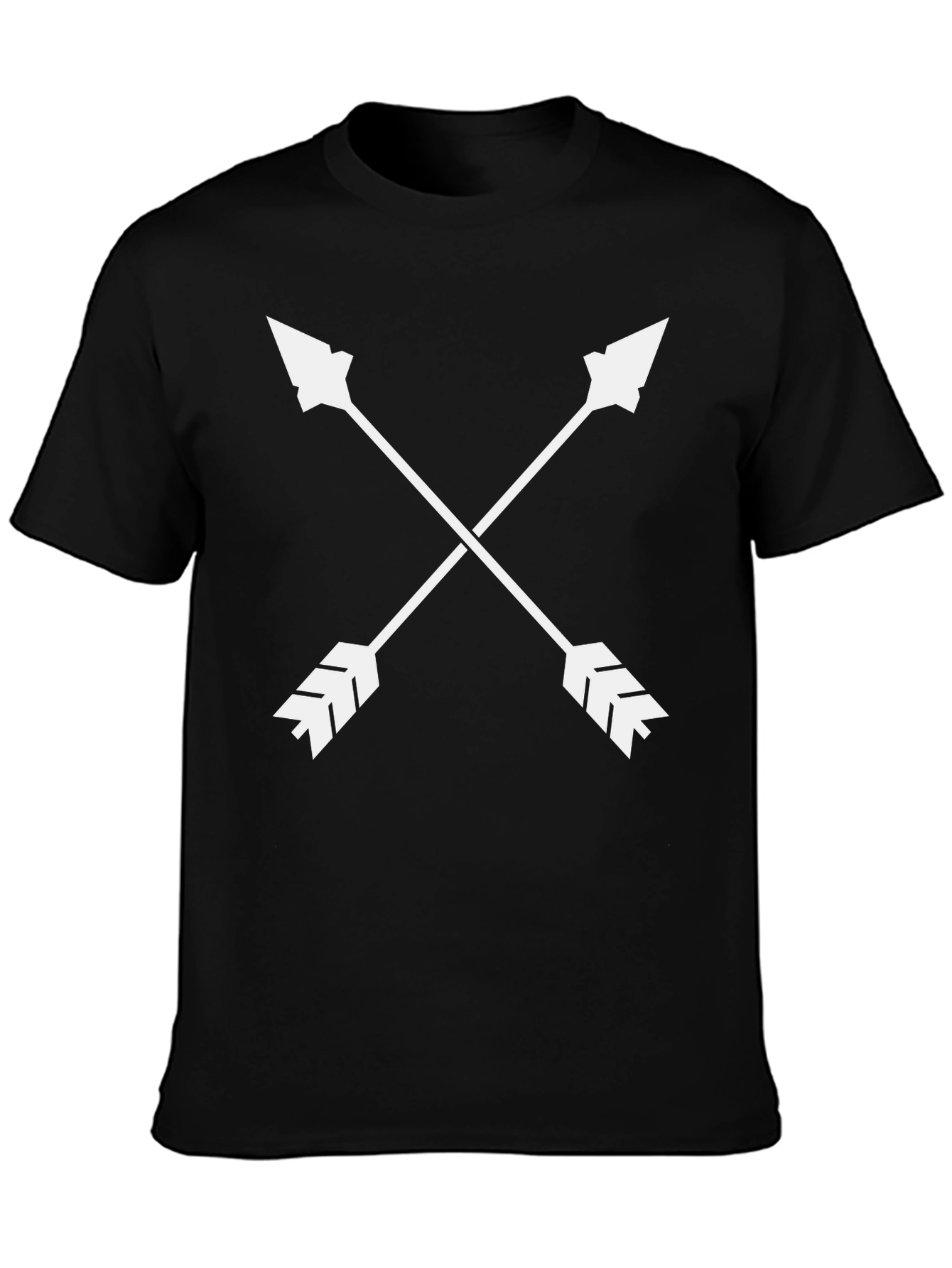 Crossed Arrows Graphic Tee - Stylish Black T-Shirt