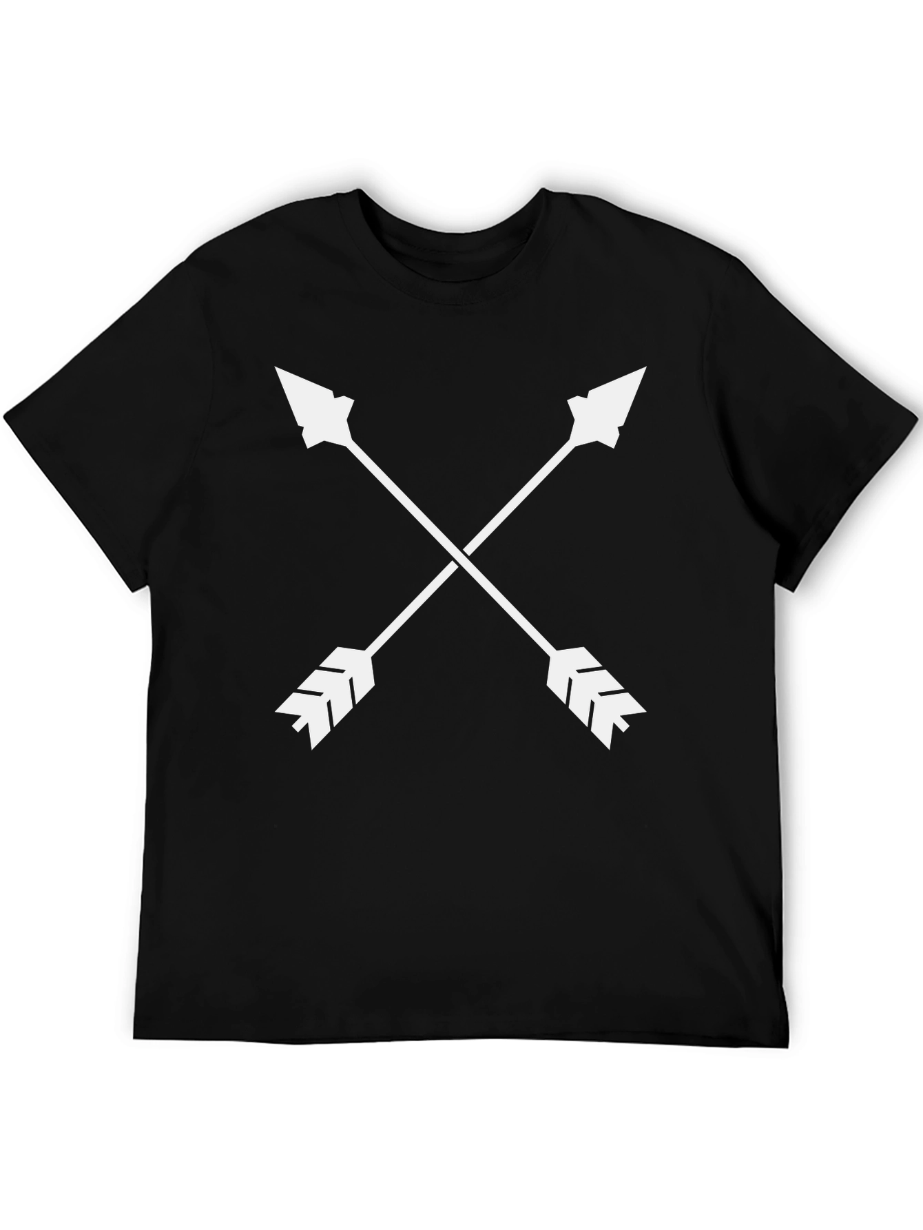 Crossed Arrows Graphic Tee - Stylish Black T-Shirt