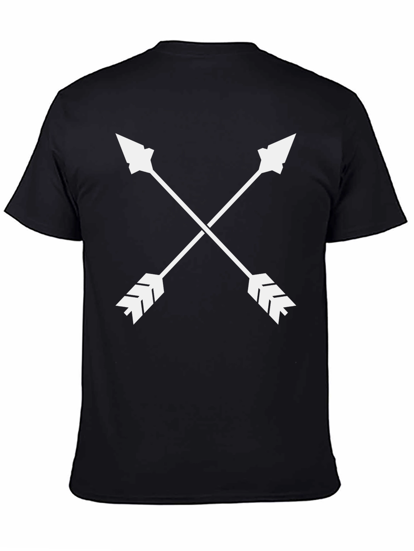 Crossed Arrows Graphic Tee - Stylish Black T-Shirt