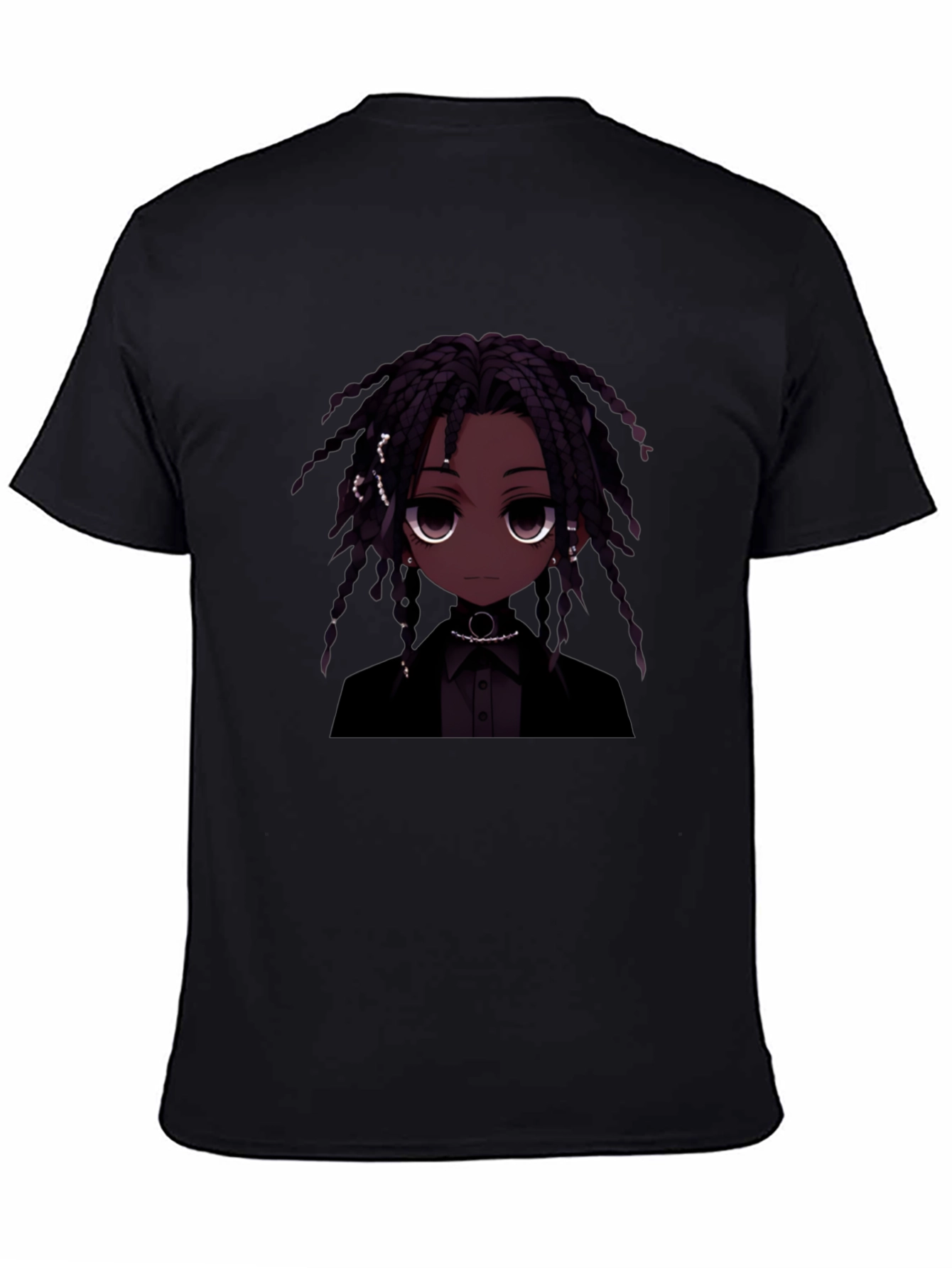 Anime Character Black T-Shirt