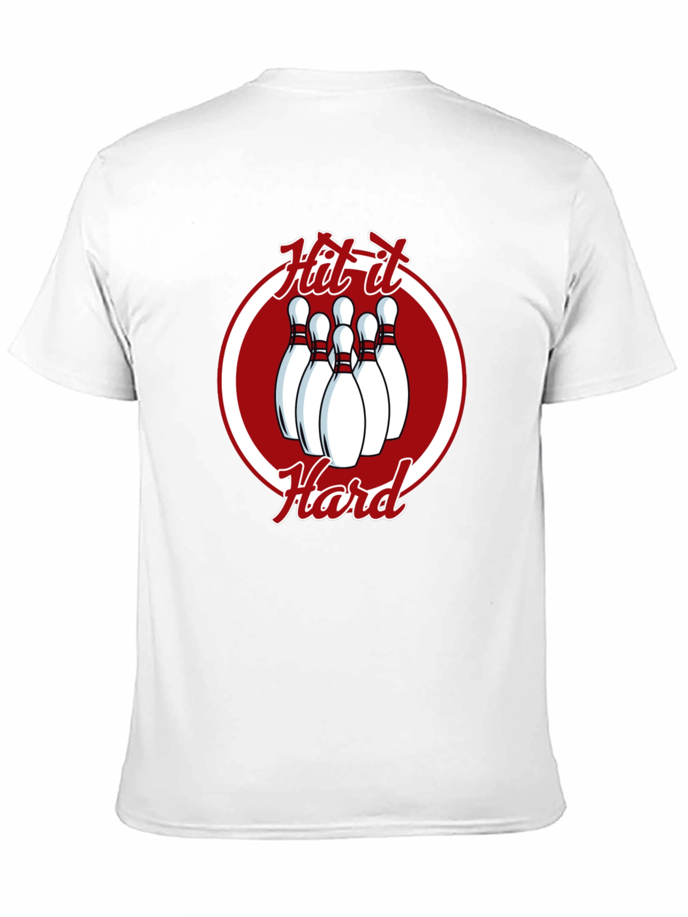 Hit It Hard Bowling T-Shirt - Strike Master Tee
