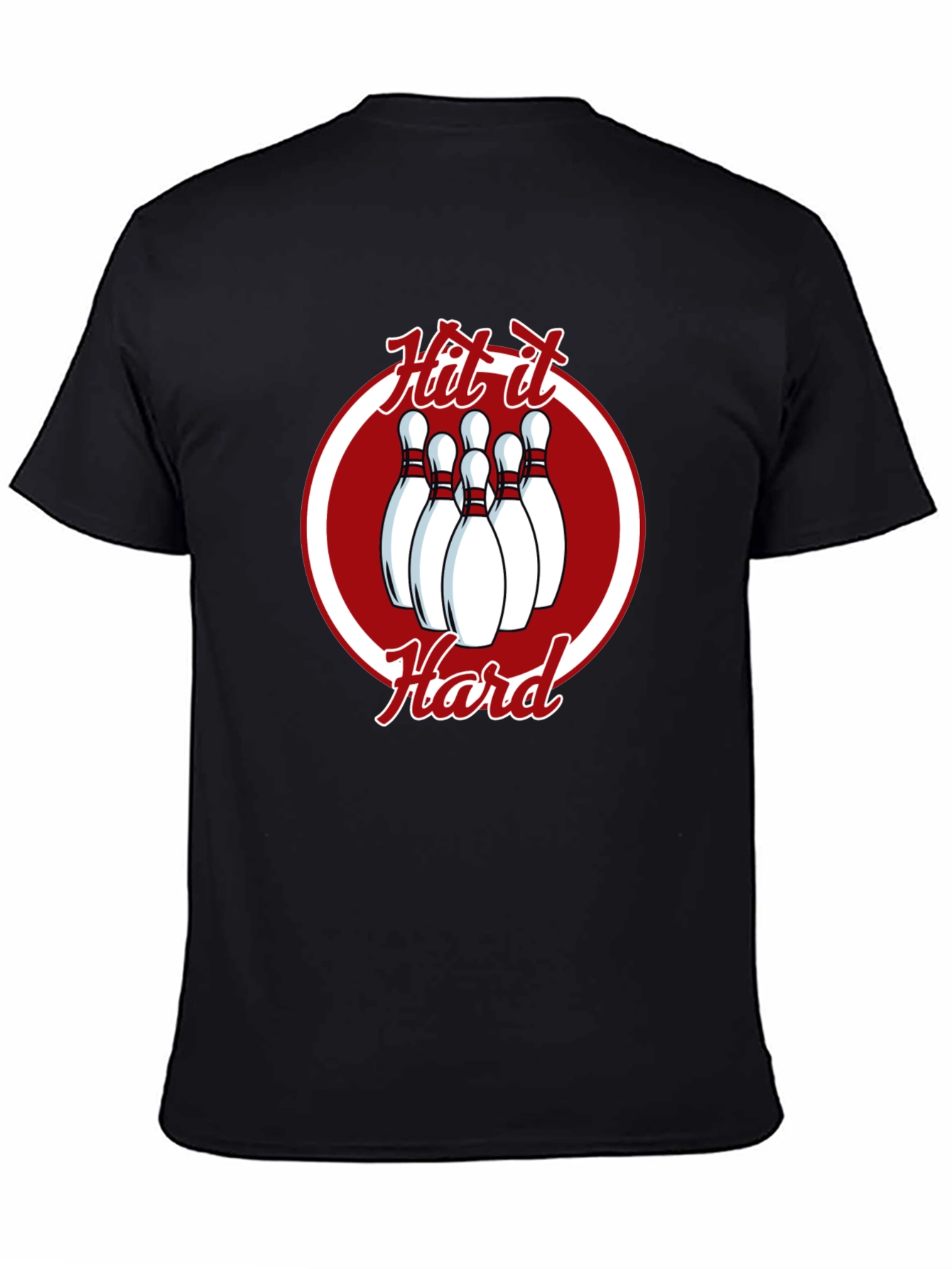 Hit It Hard Bowling T-Shirt - Strike Master Tee