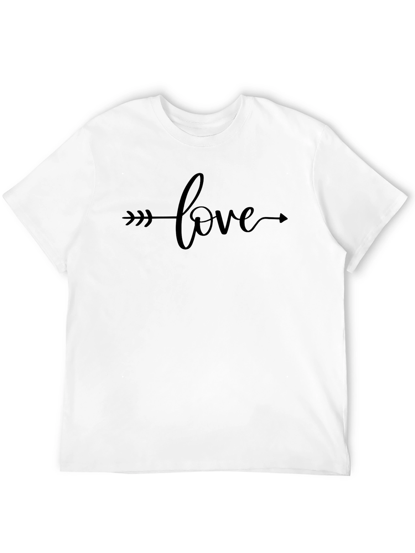 Love Arrow Graphic Tee - Stylish Black T-Shirt