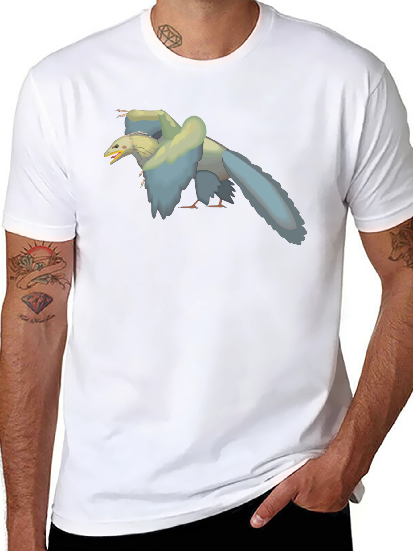 Archaepteryx Tee: Prehistoric Bird Graphic T-Shirt