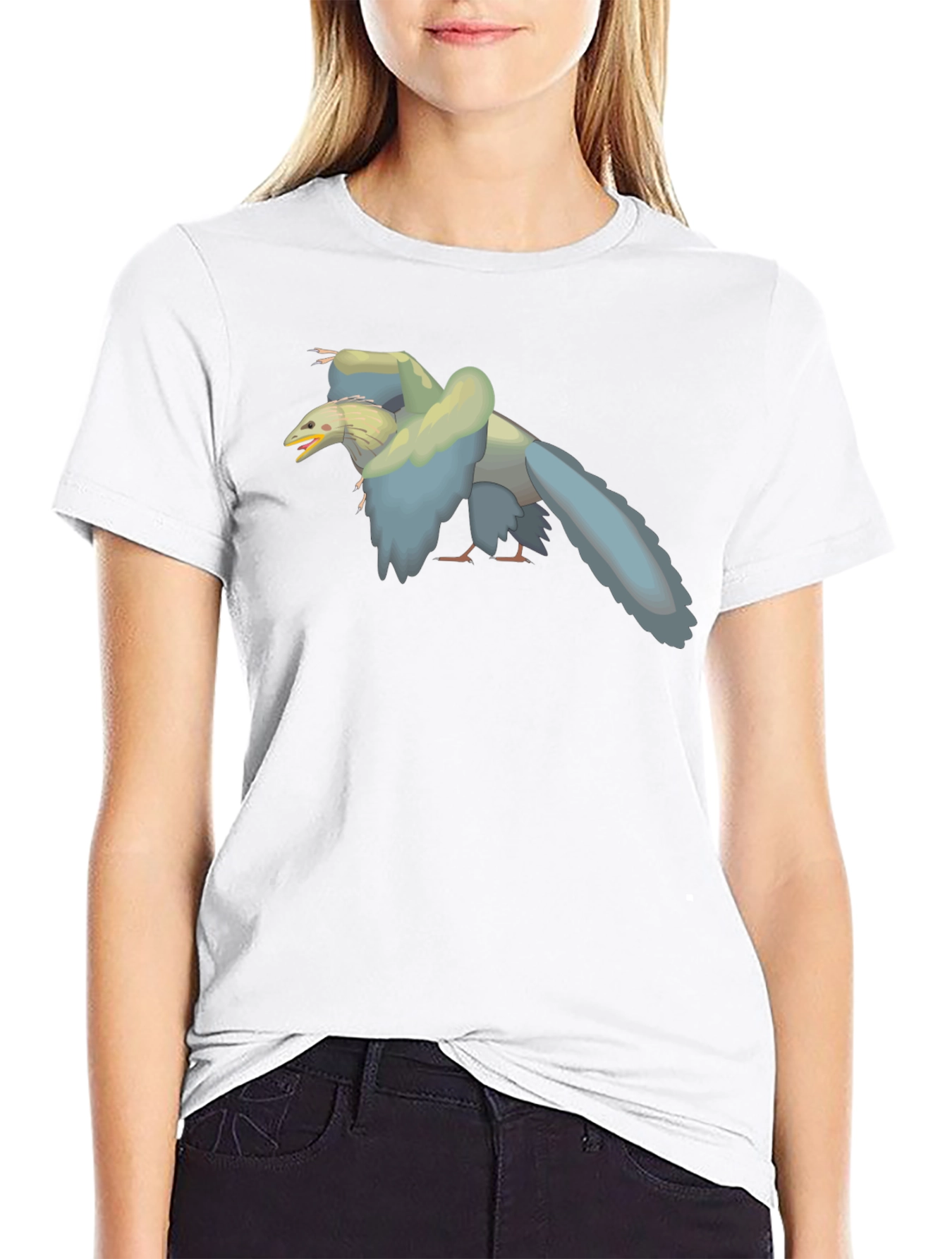 Archaepteryx Tee: Prehistoric Bird Graphic T-Shirt