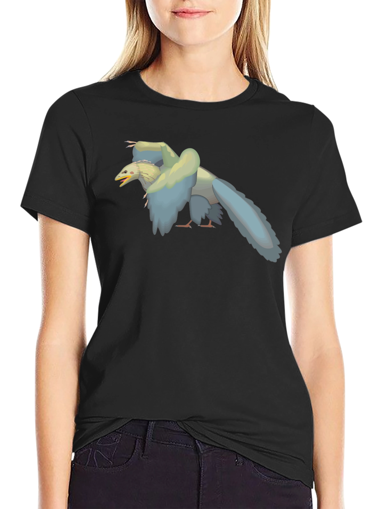Archaepteryx Tee: Prehistoric Bird Graphic T-Shirt