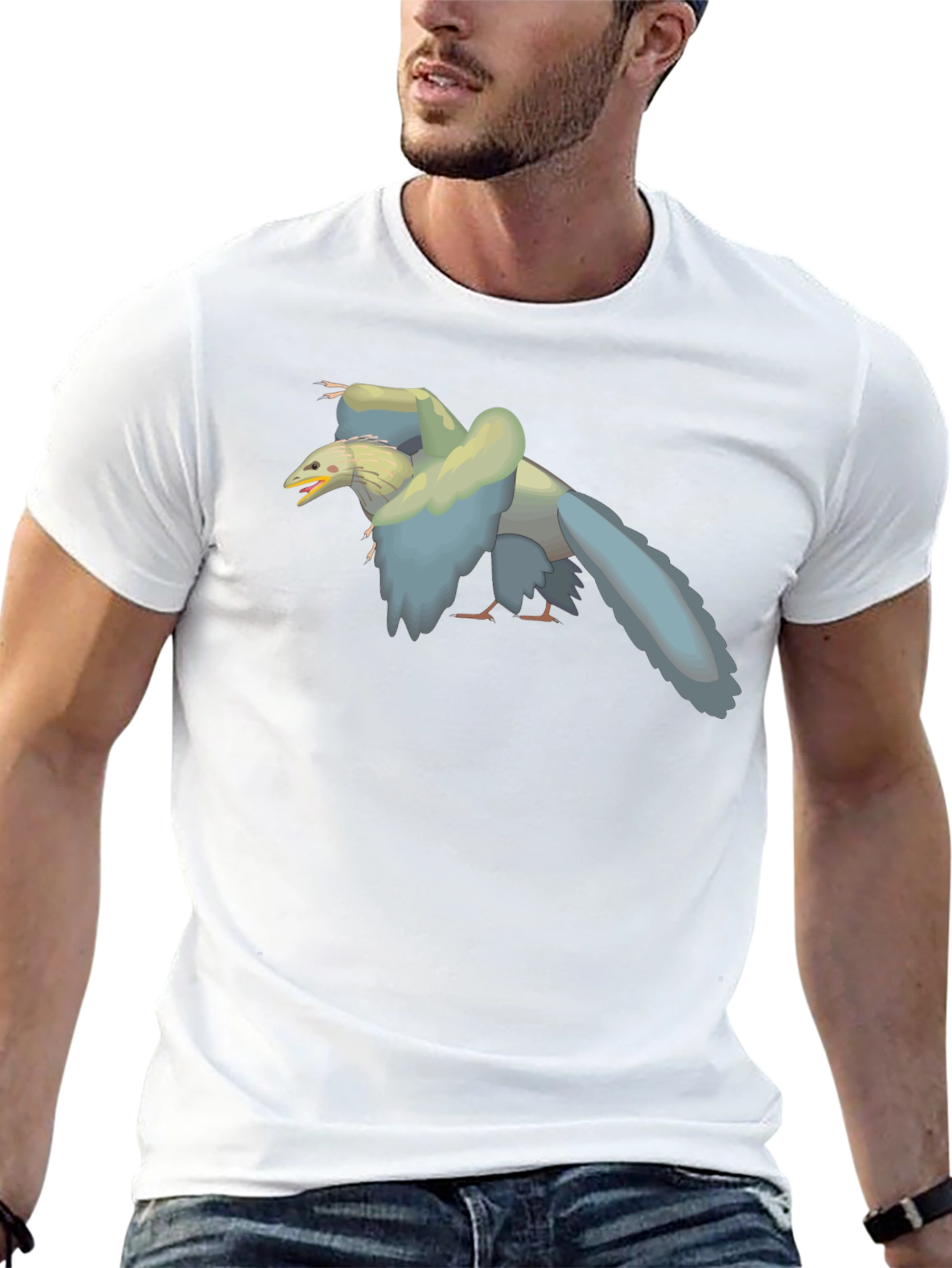 Archaepteryx Tee: Prehistoric Bird Graphic T-Shirt