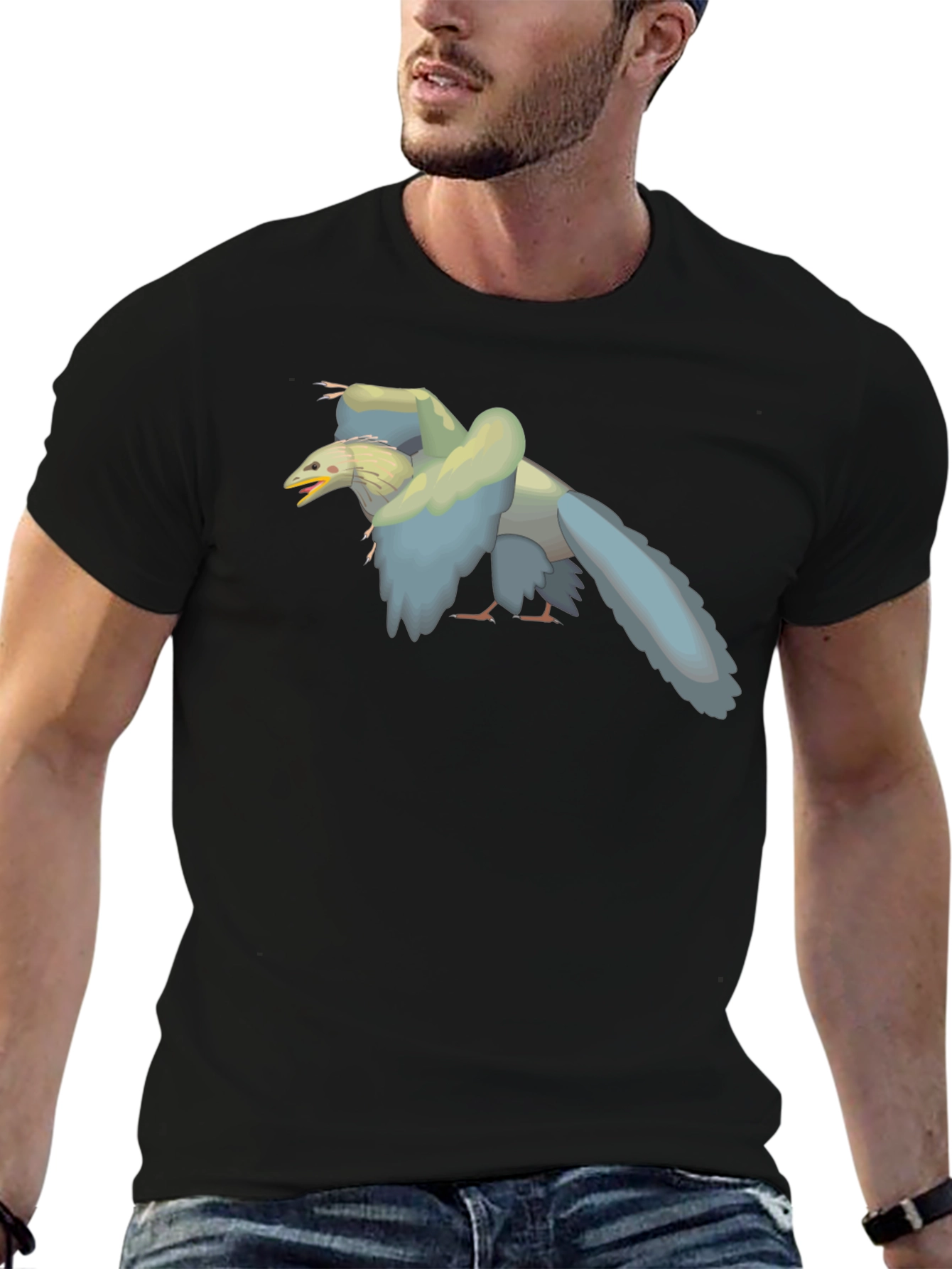Archaepteryx Tee: Prehistoric Bird Graphic T-Shirt