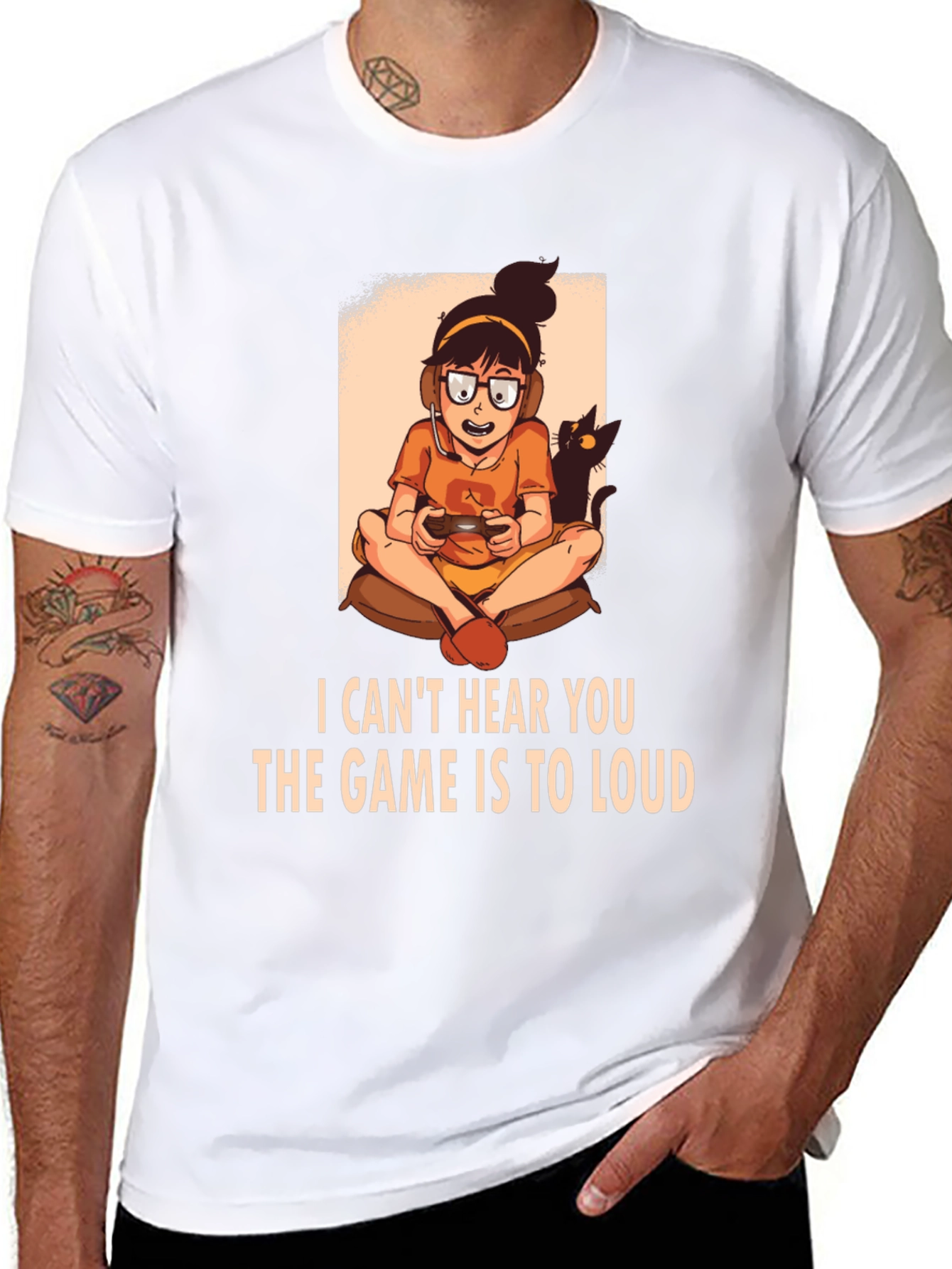 Gamer Girl T-Shirt - I Cant Hear You
