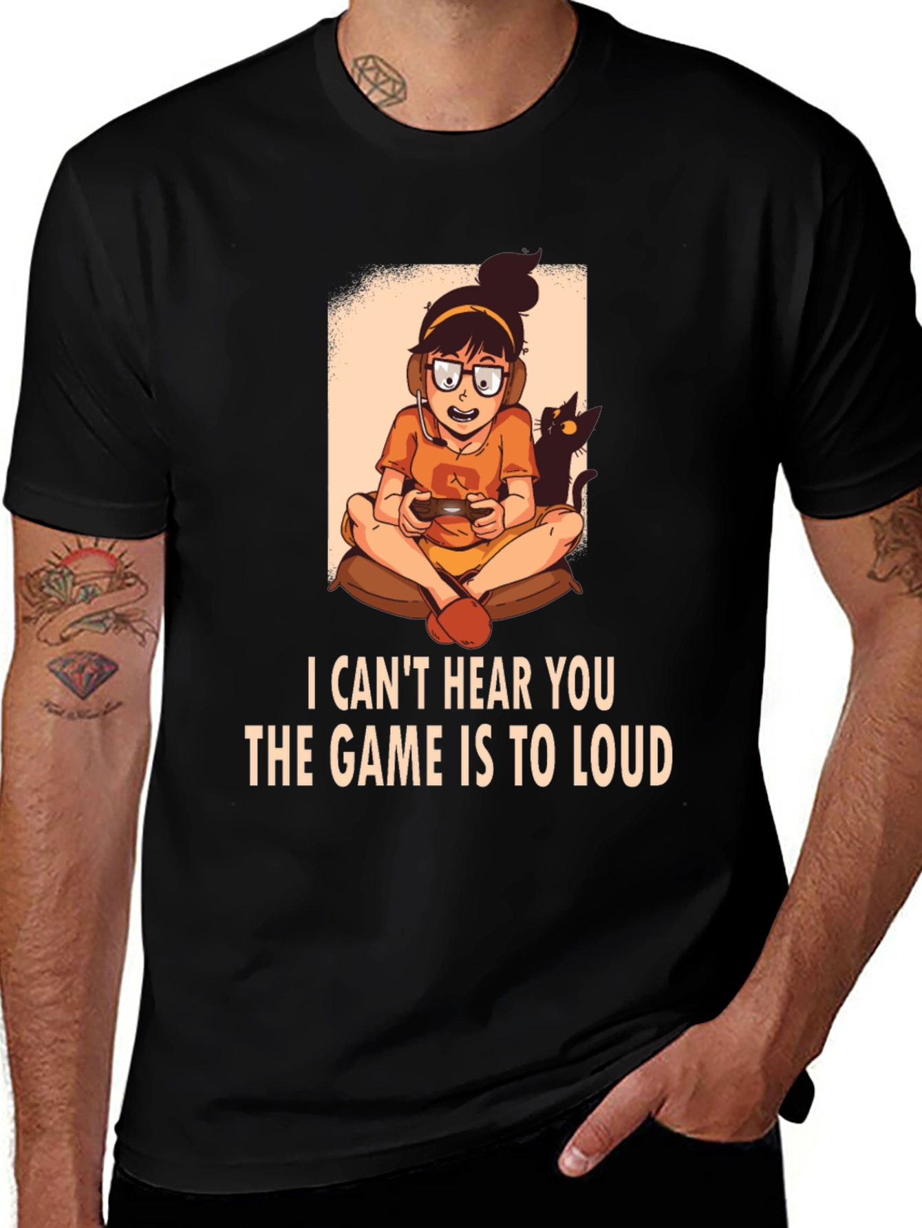 Gamer Girl T-Shirt - I Cant Hear You