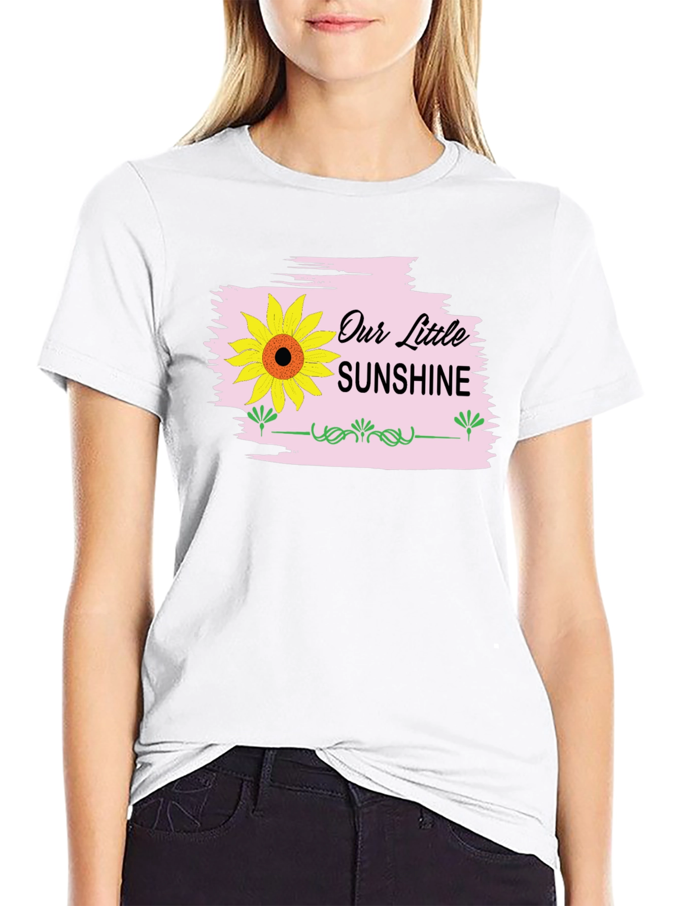Our Little Sunshine Graphic Tee - Black