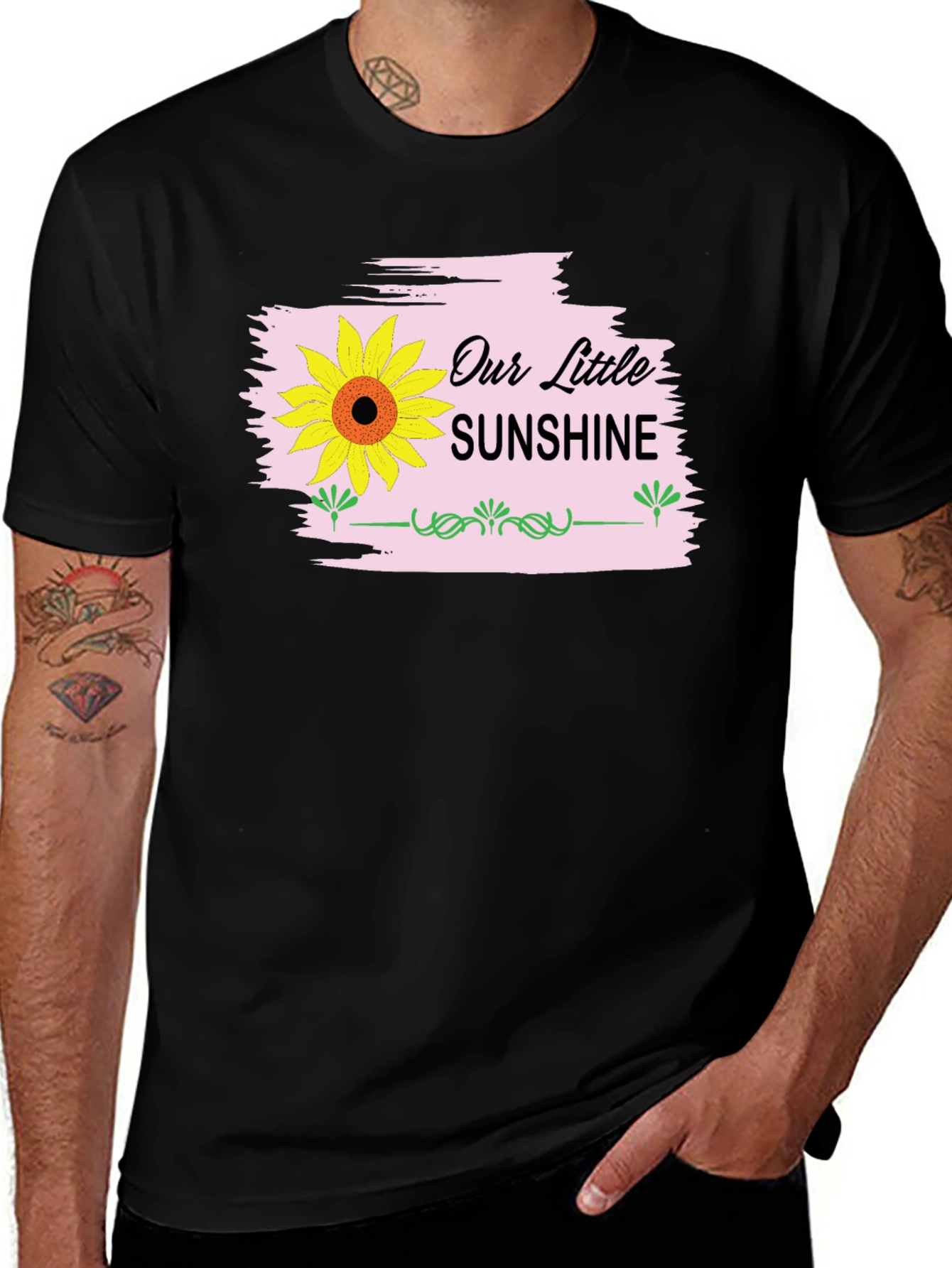 Our Little Sunshine Graphic Tee - Black