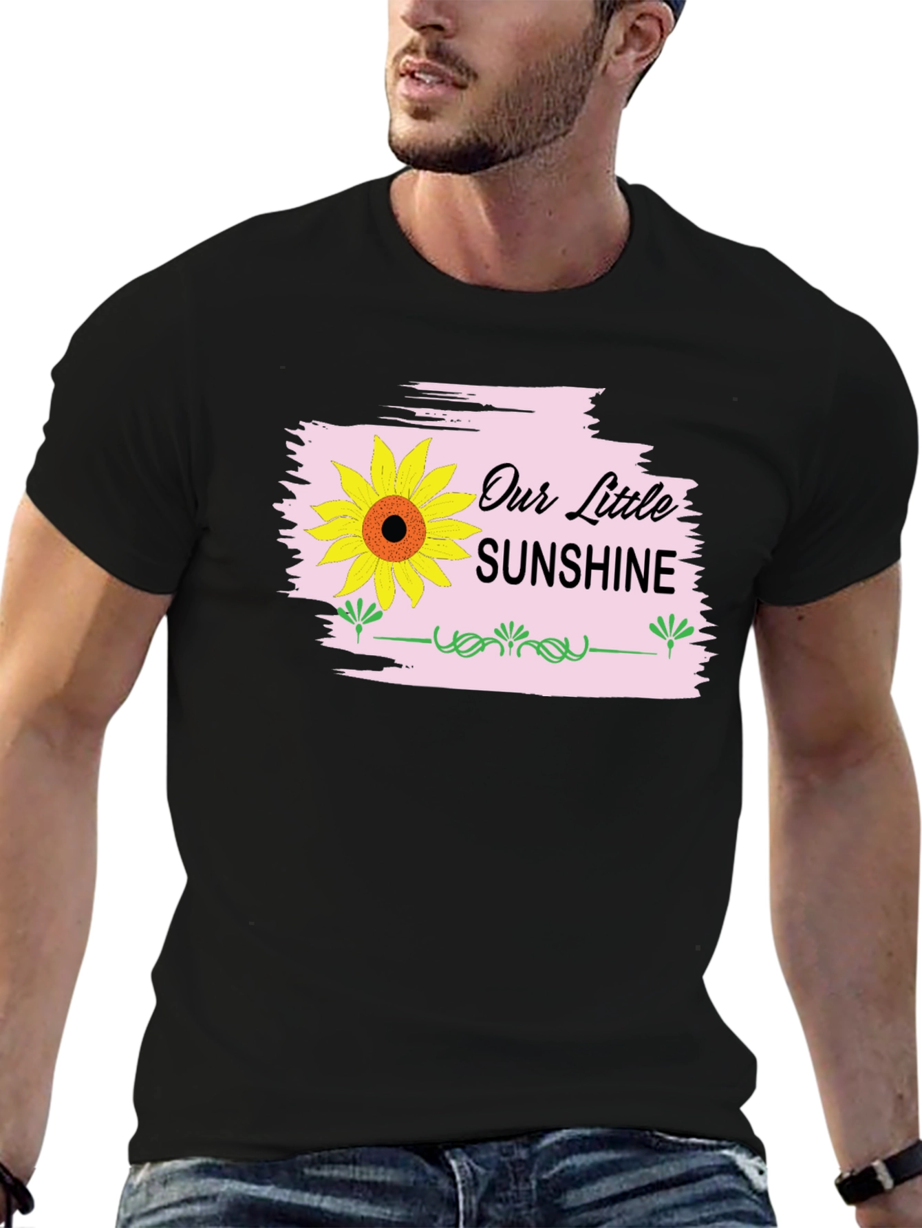Our Little Sunshine Graphic Tee - Black