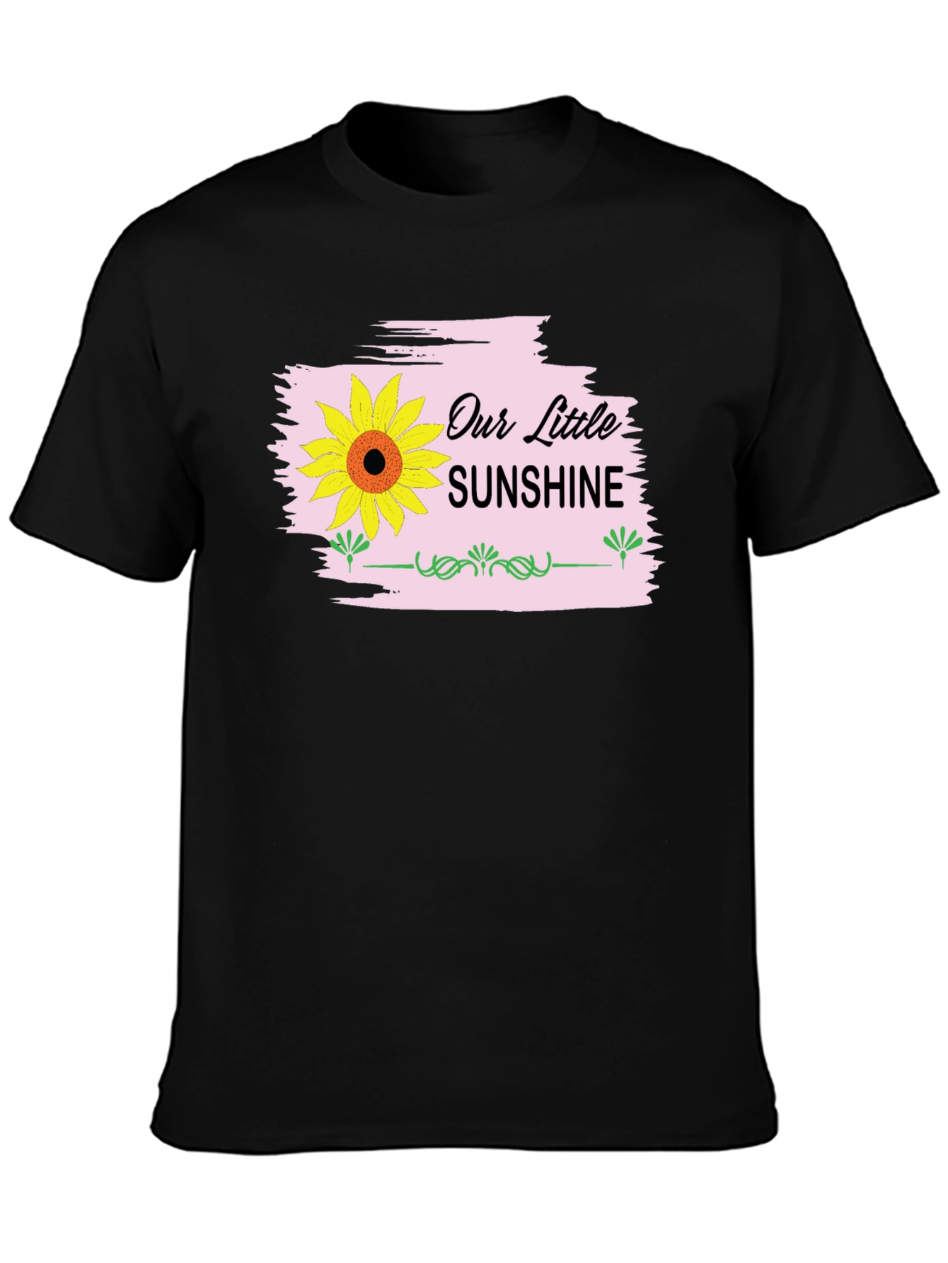 Our Little Sunshine Graphic Tee - Black