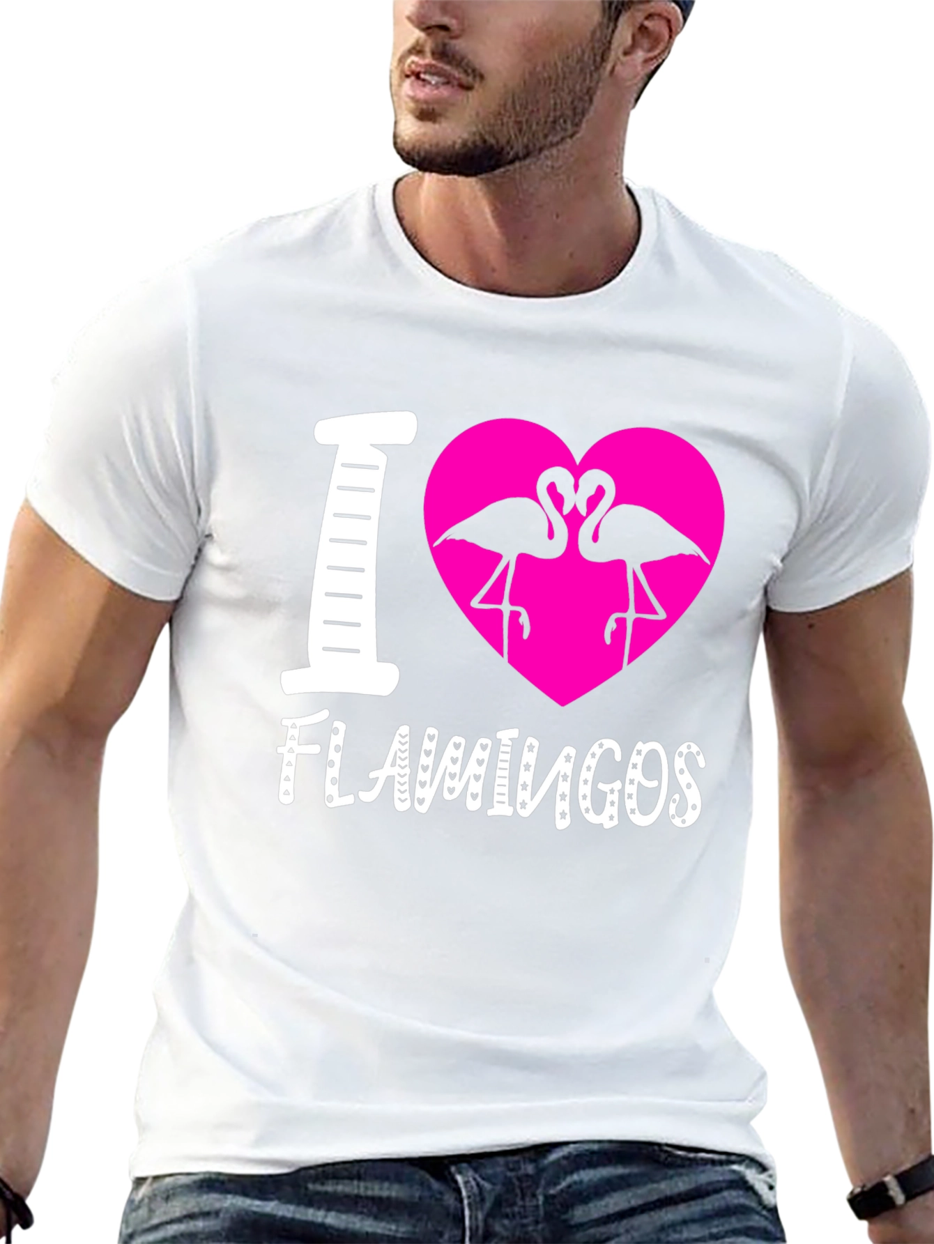 I Heart Flamingos Graphic Tee