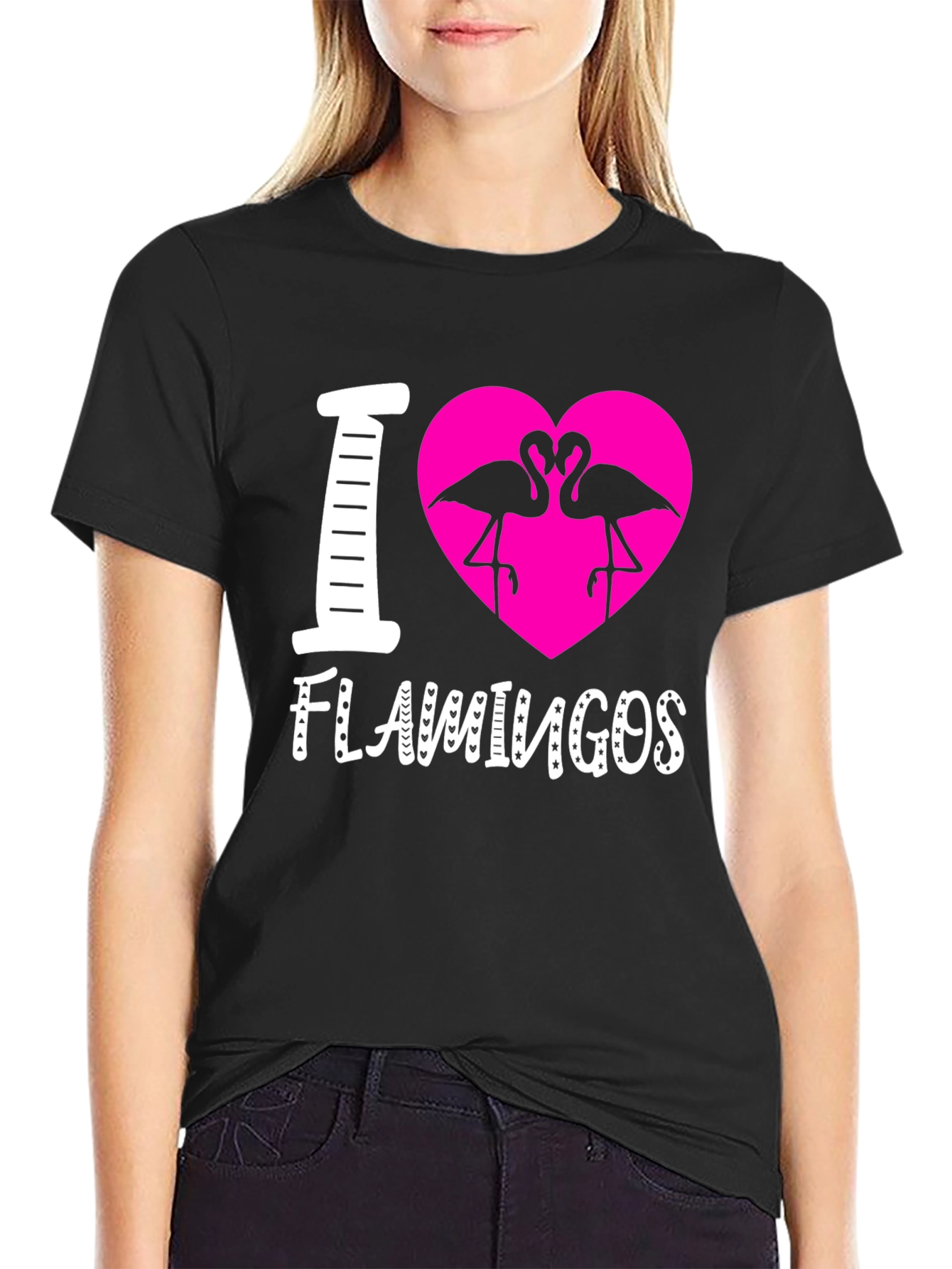 I Heart Flamingos Graphic Tee