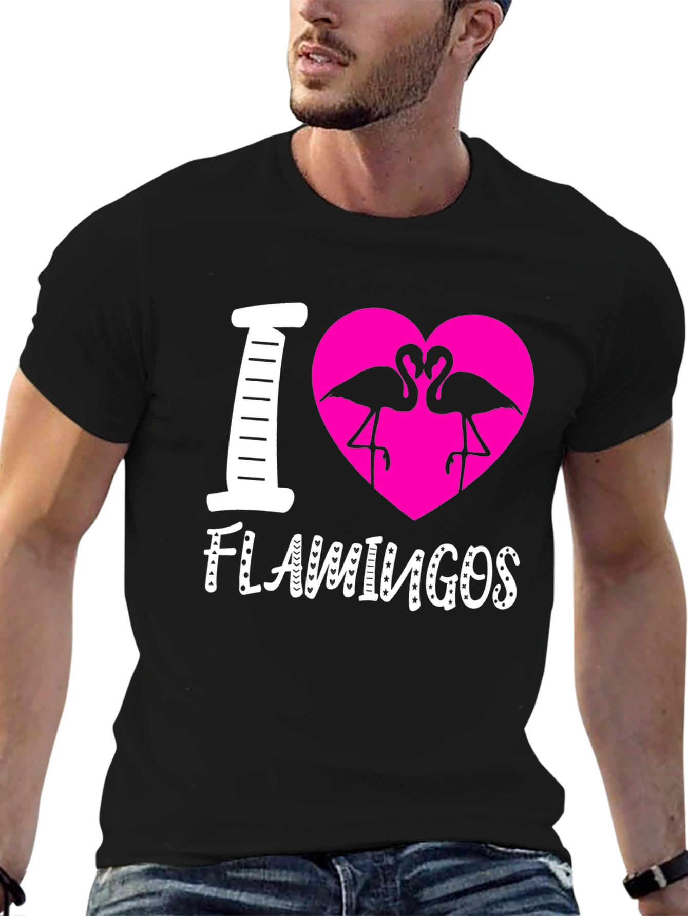 I Heart Flamingos Graphic Tee