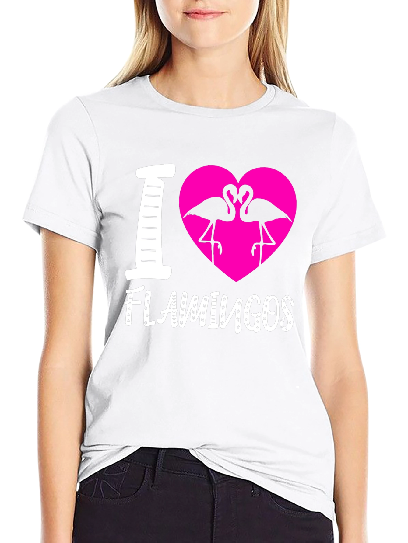 I Heart Flamingos Graphic Tee
