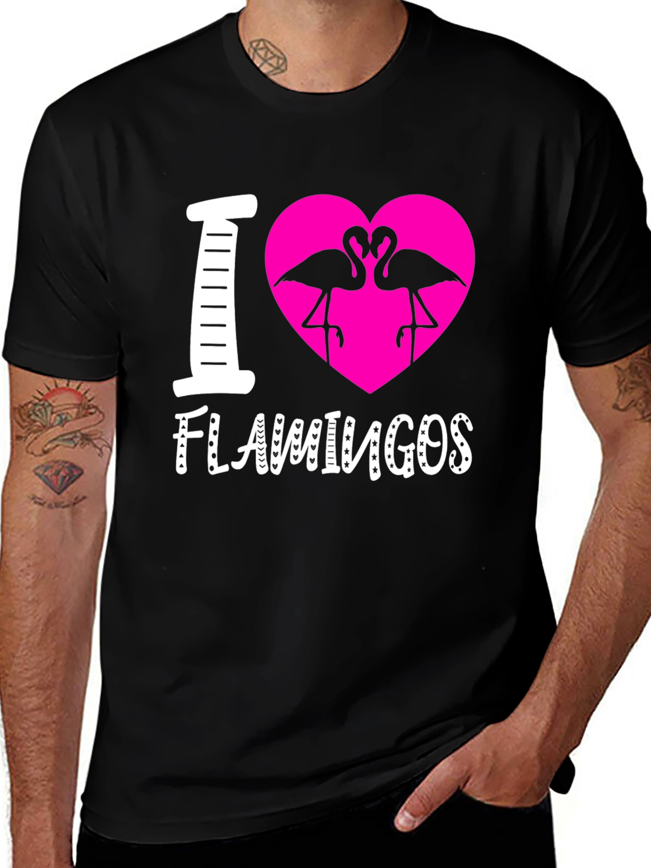I Heart Flamingos Graphic Tee