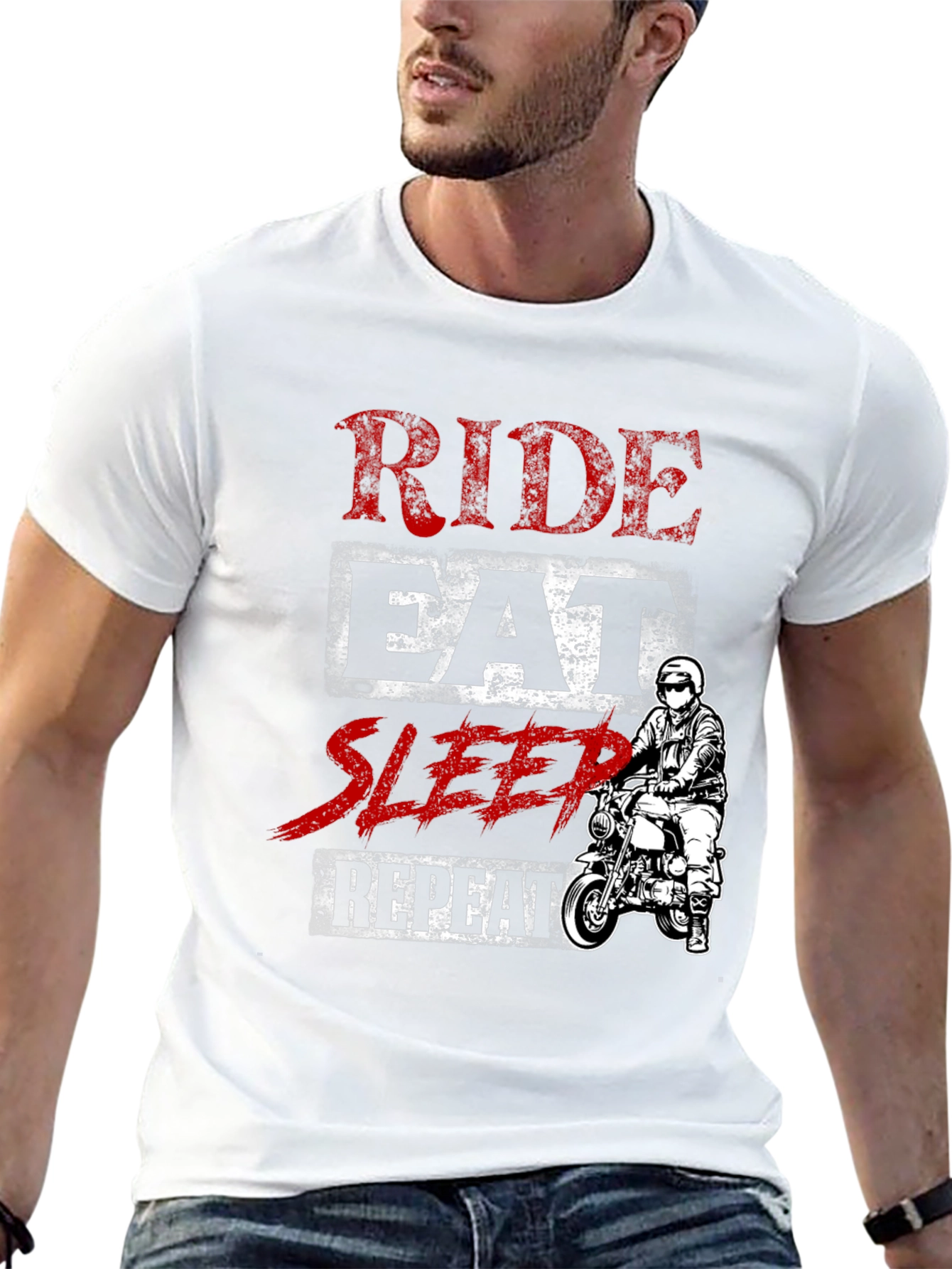 Ride Eat Sleep Repeat Graphic T-Shirt