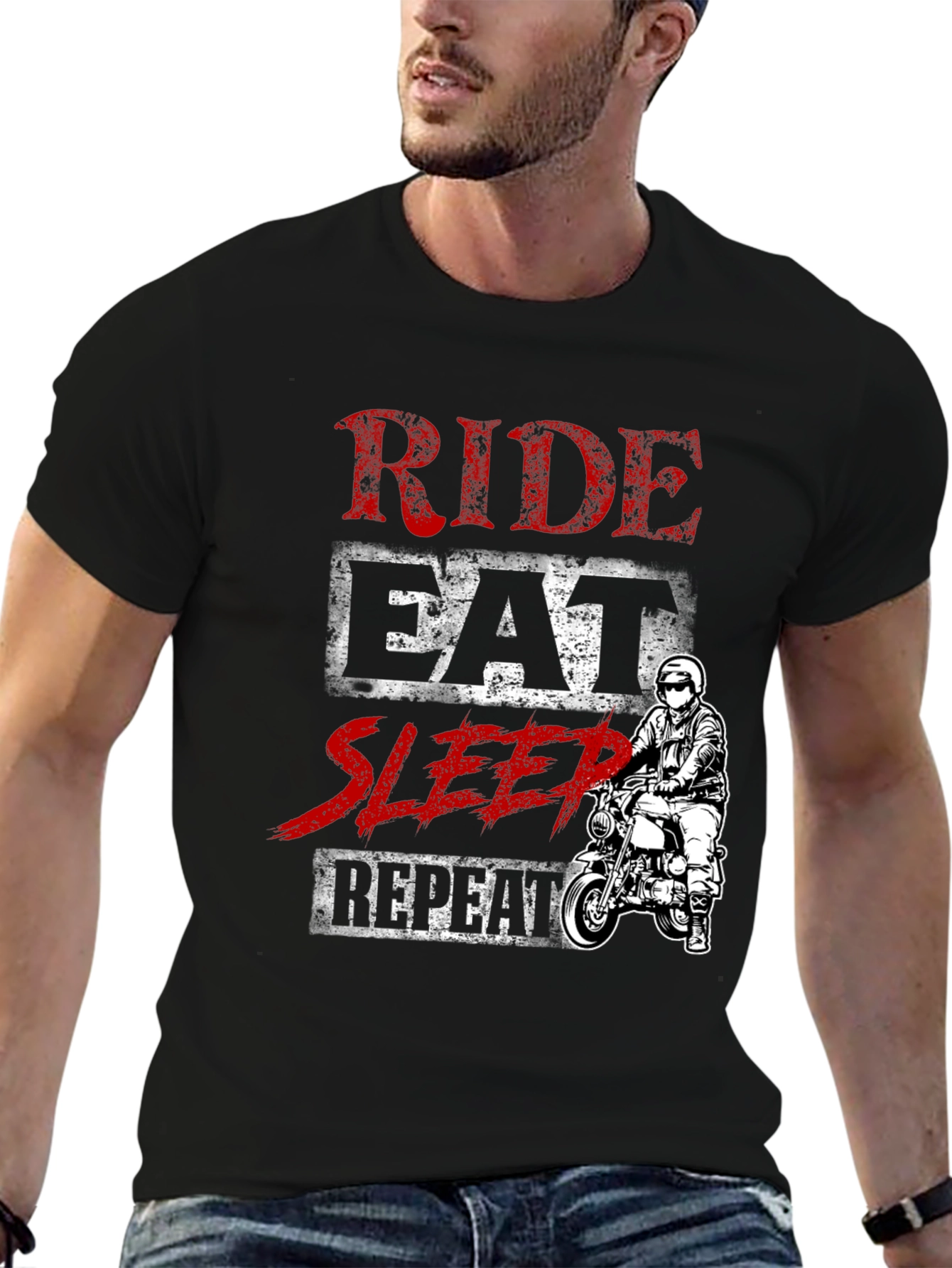 Ride Eat Sleep Repeat Graphic T-Shirt