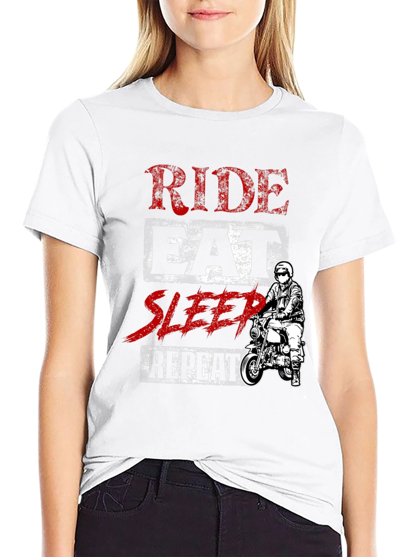 Ride Eat Sleep Repeat Graphic T-Shirt
