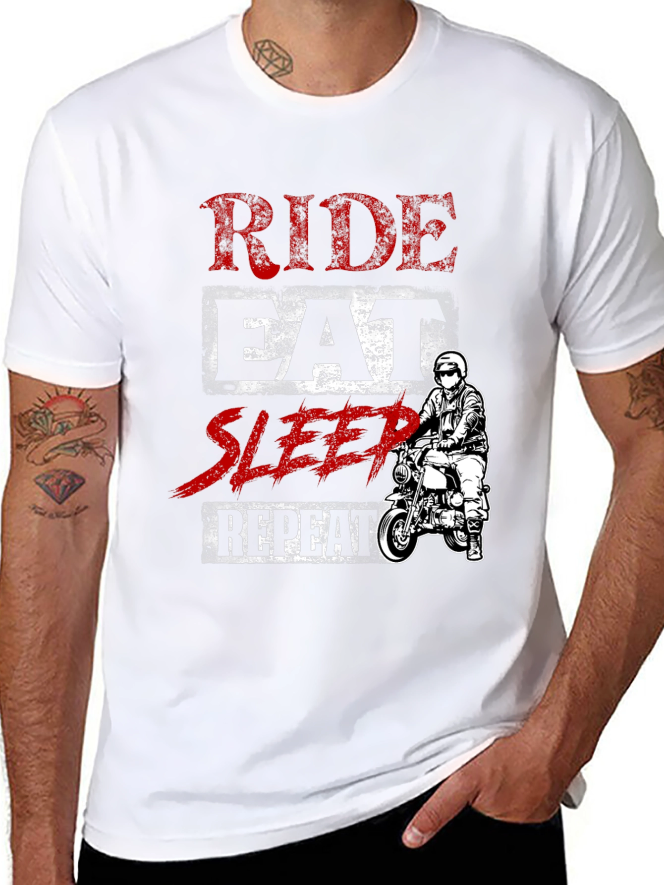 Ride Eat Sleep Repeat Graphic T-Shirt