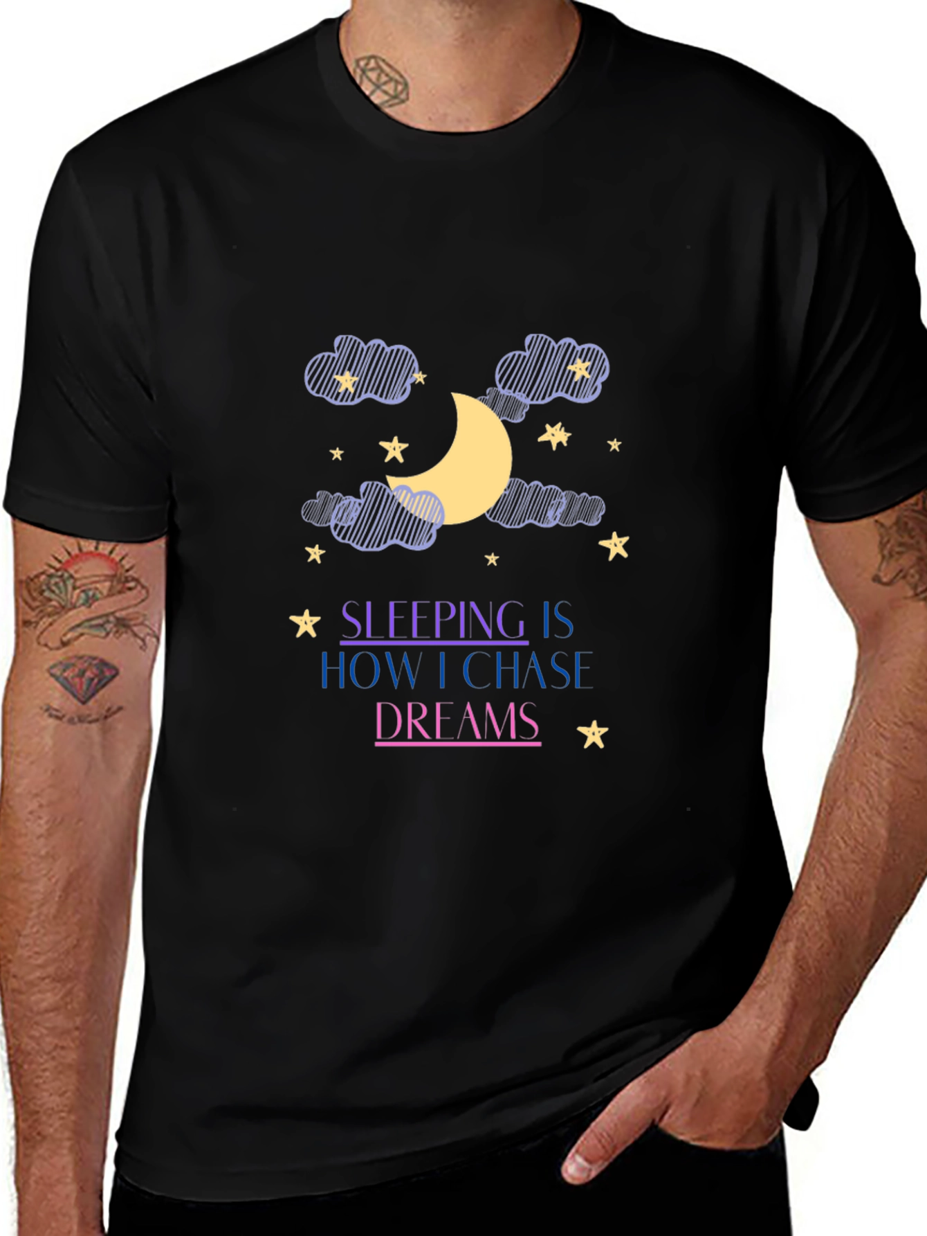 Dream Chaser Black Graphic Tee