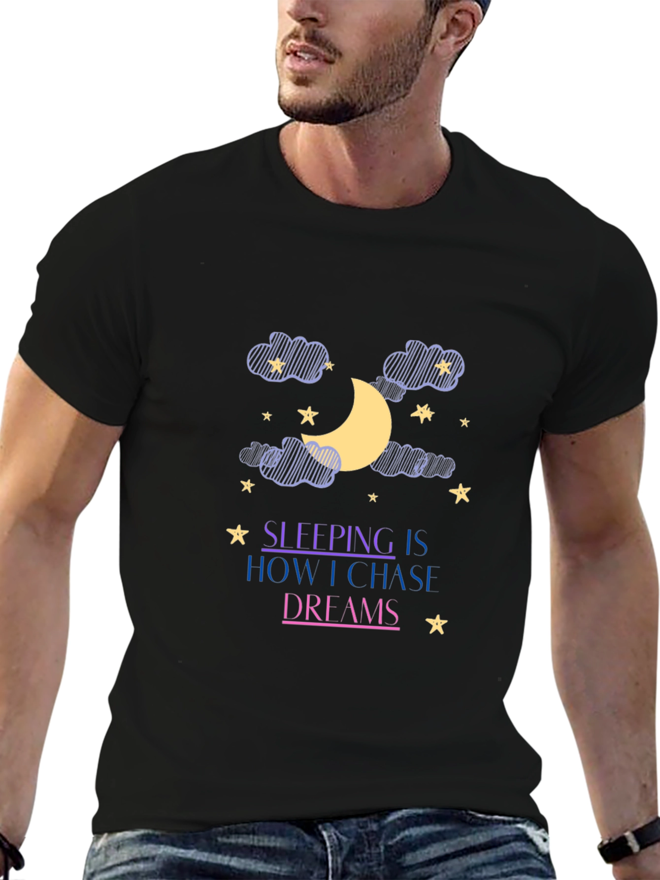 Dream Chaser Black Graphic Tee