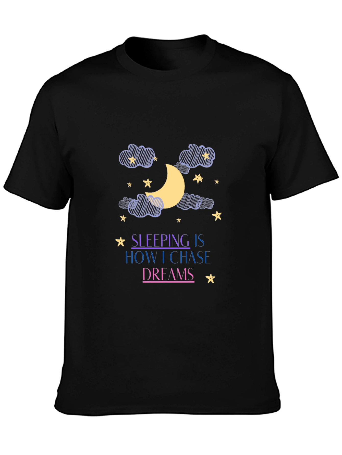 Dream Chaser Black Graphic Tee