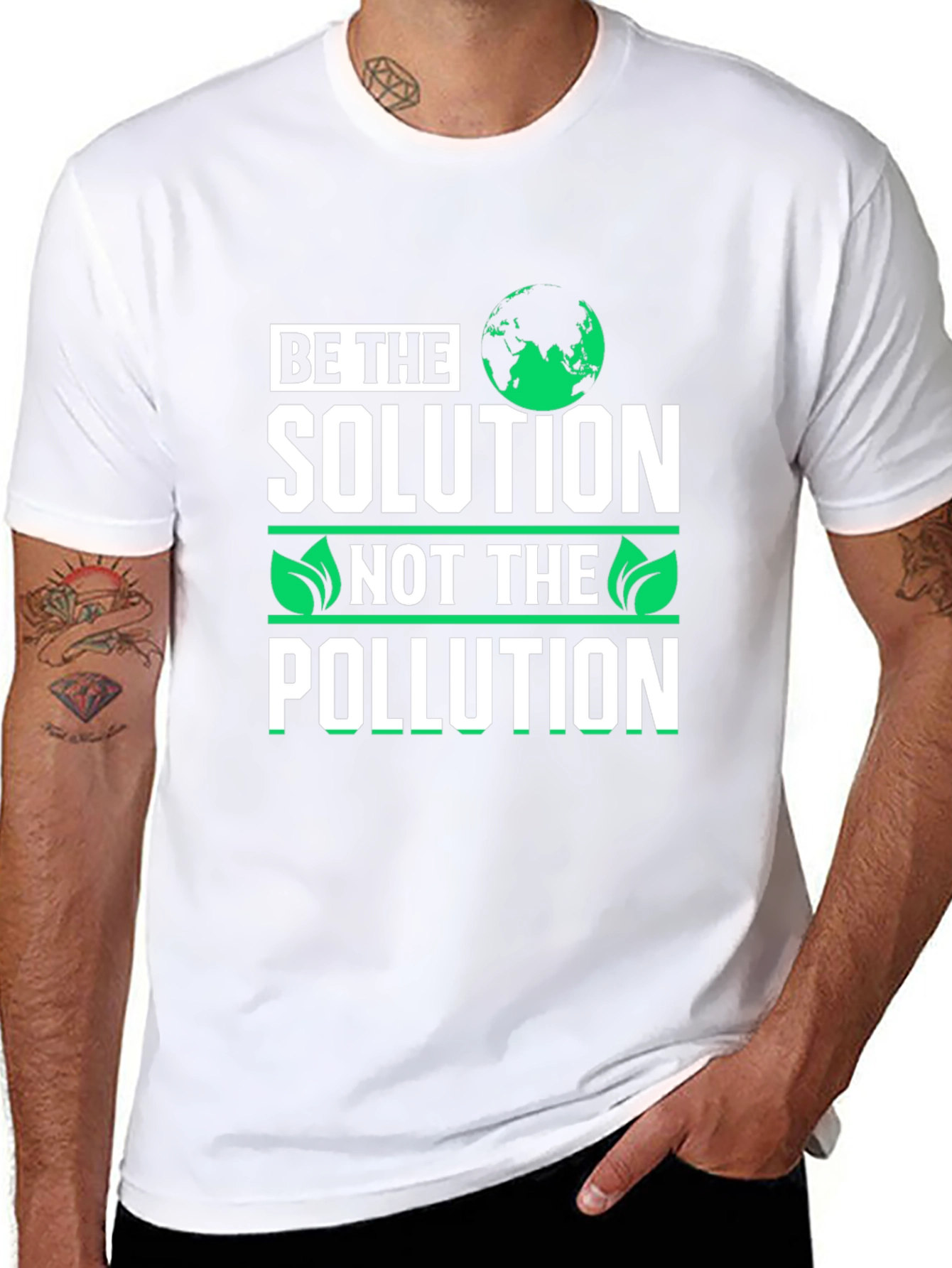 Eco-Friendly Be the Solution Graphic T-Shirt
